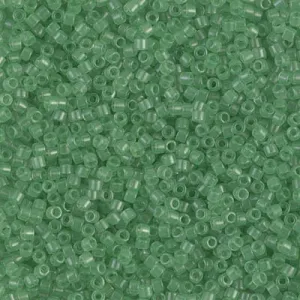 DB 1414, Cucumber Green-Transparent - Miyuki Delica Beads - Size 11 - 5 grams - Japanese Cylinder Seed Beads - Retail & Wholesale