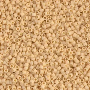 DB 1581, Opaque Matte Light Butter Rum - Miyuki Delica Beads - Size 11 - 5 grams - Japanese Cylinder Seed Beads - Retail & Wholesale
