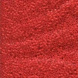 DB 727, Opaque Light Siam - Miyuki Delica Beads - Size 11 - 5 grams - Japanese Cylinder Seed Beads - Retail & Wholesale