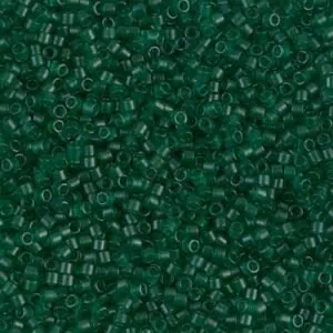 DB 776, Emerald Green, Transparent Matte Dyed - Miyuki Delica Beads - Size 11 - 5 grams - Japanese Cylinder Seed Beads - Retail & Wholesale