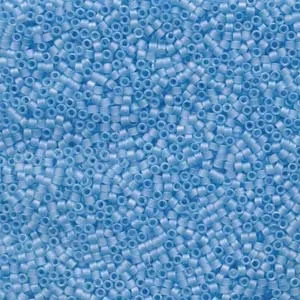 DB 861, Matte Sky Blue AB - Miyuki Delica Beads - Size 11 - 5 grams - Japanese Cylinder Seed Beads - Retail & Wholesale - Transparent