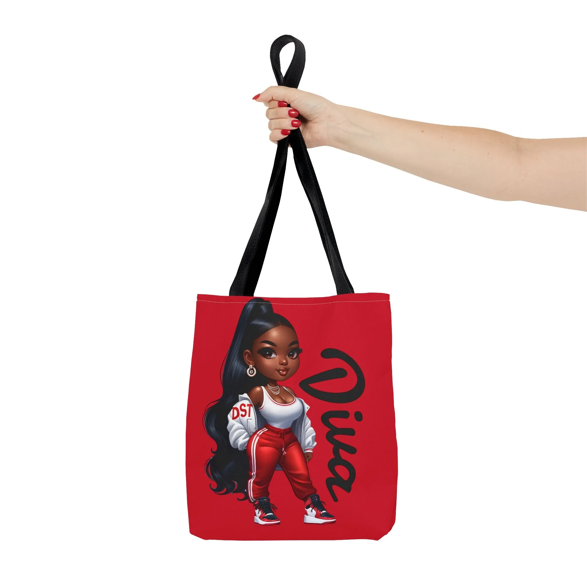 Delta Diva Chic Diva Tote Bag | Fashionable Shopper | Cute Gift for Her | Stylish Handbag | Perfect for Everyday Use, Gym, Travel, Shopping