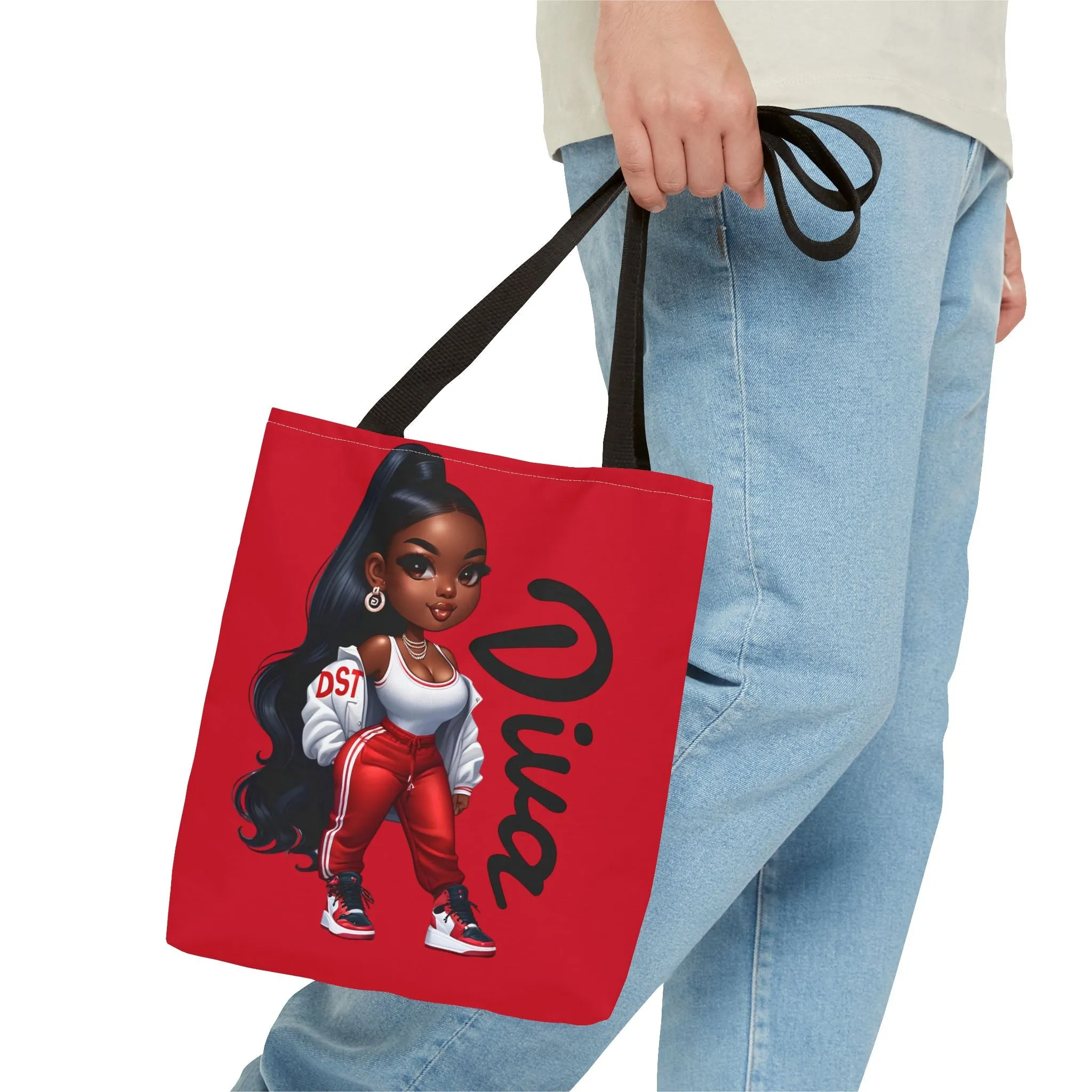Delta Diva Chic Diva Tote Bag | Fashionable Shopper | Cute Gift for Her | Stylish Handbag | Perfect for Everyday Use, Gym, Travel, Shopping