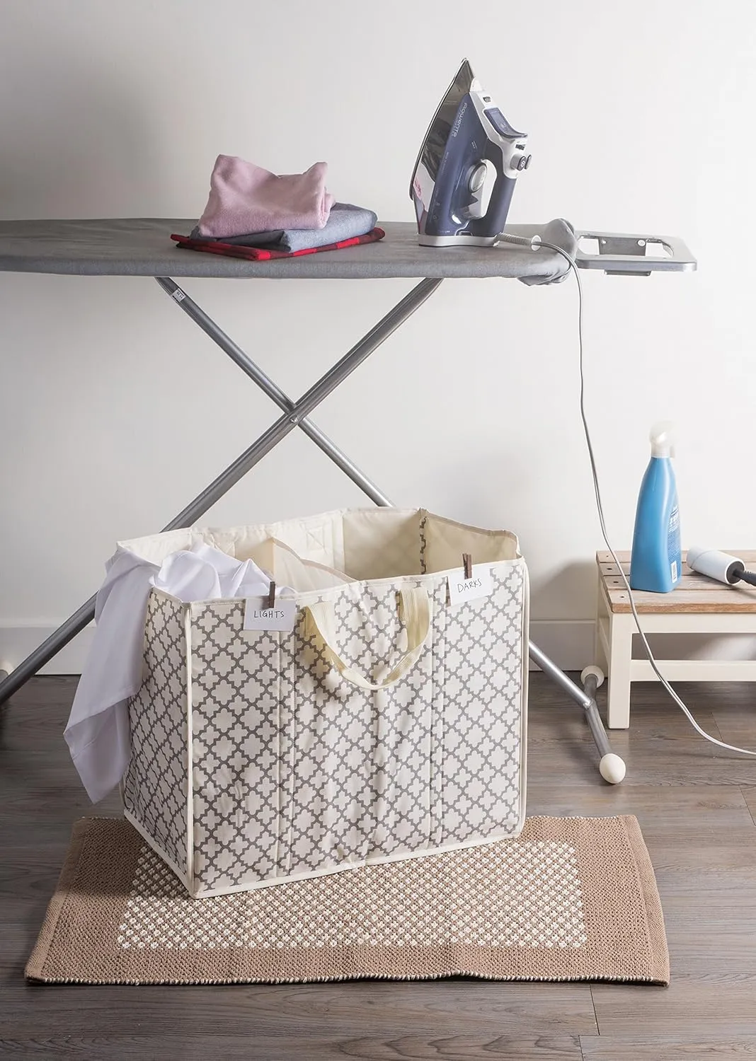 DII Multi-Purpose Two Compartment Storage Tote, Large, Bronze