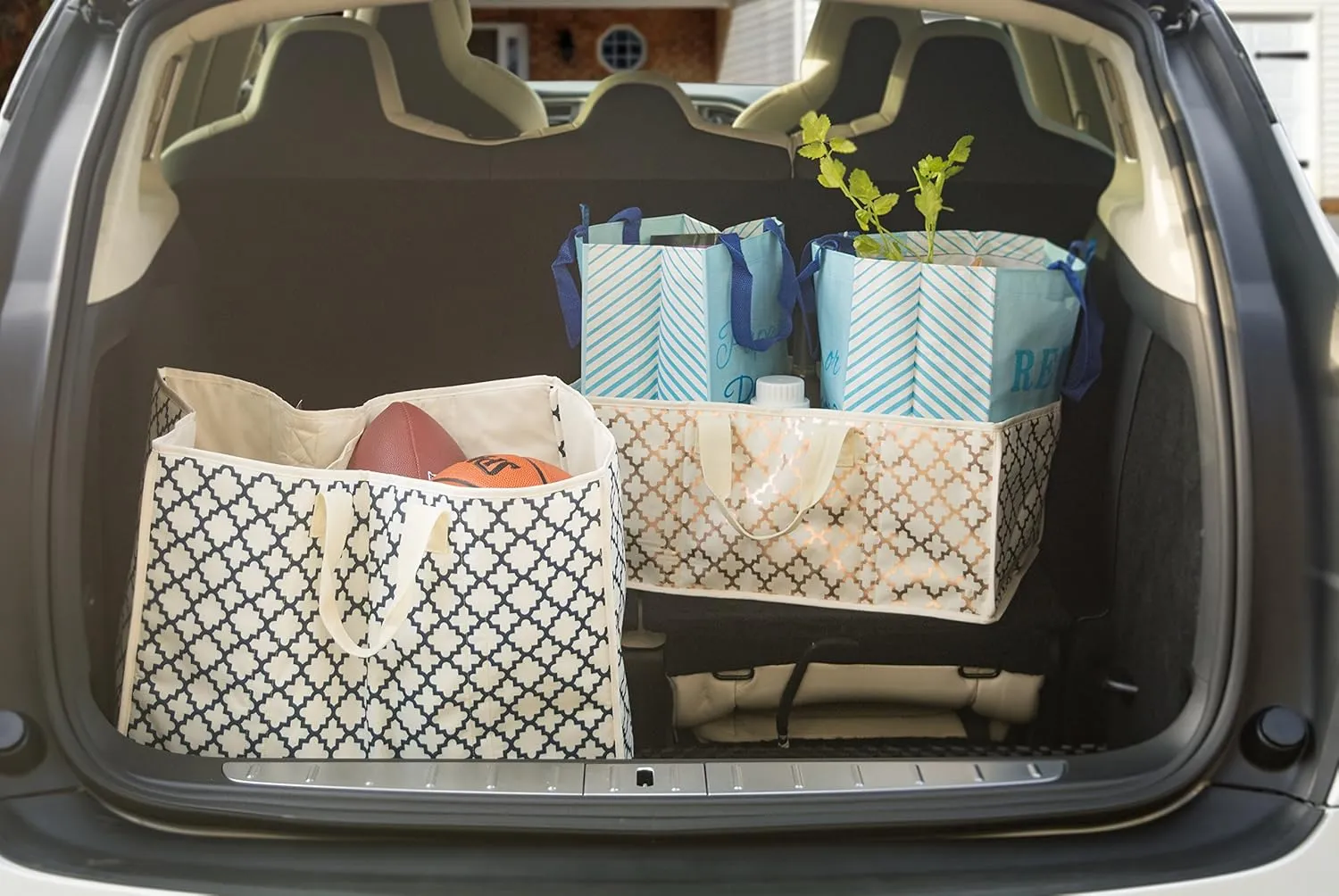 DII Multi-Purpose Two Compartment Storage Tote, Large, Bronze