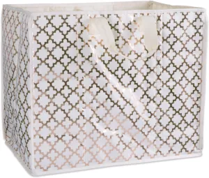 DII Multi-Purpose Two Compartment Storage Tote, Large, Bronze