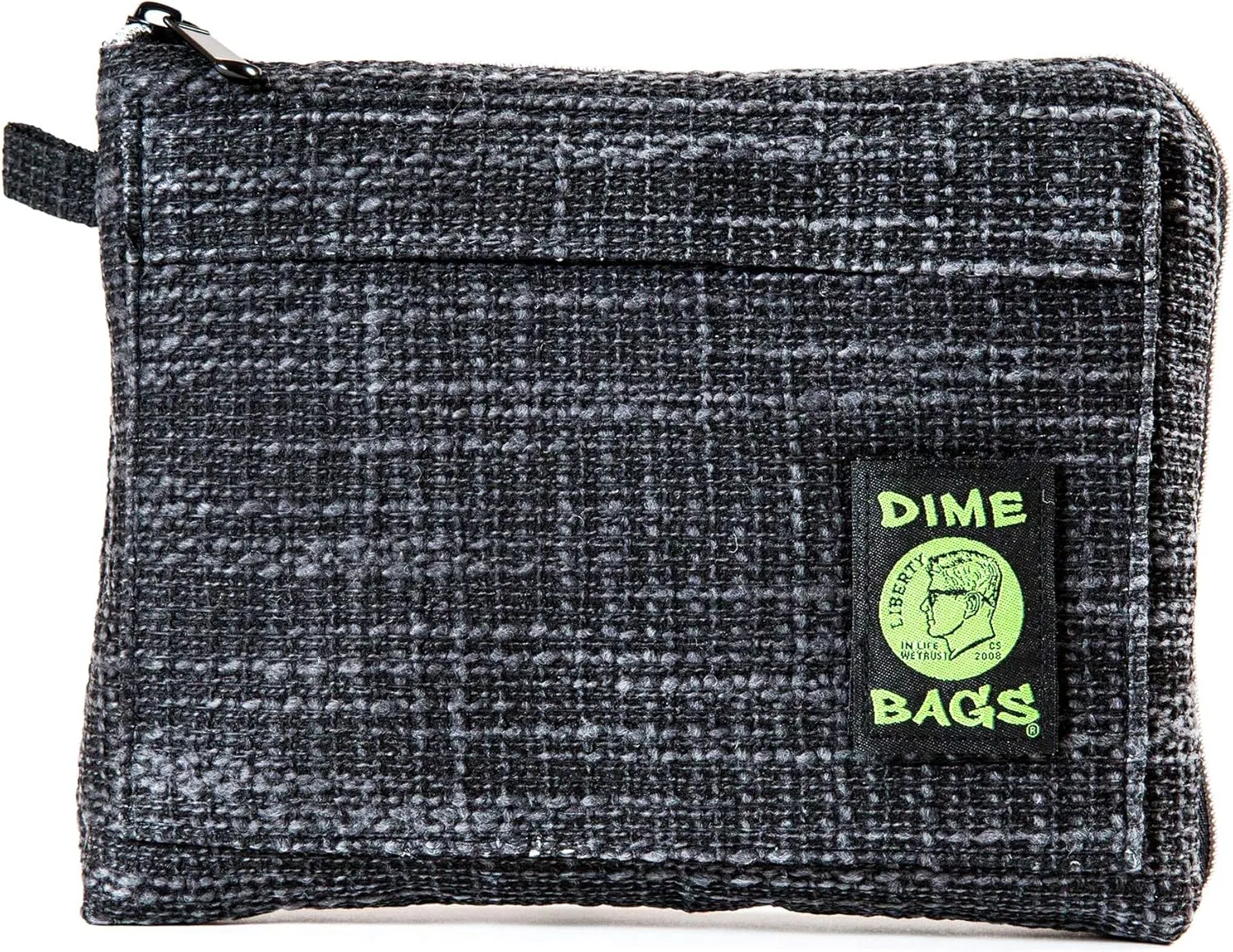 DIME BAGS Padded Pouch – Smell Proof Protective Case with Padded Interior, Durable Hemp-Polyester Fabric, Heavy-Duty Zippers & Interchangeable Patch, Travel & Storage for Fragile Items