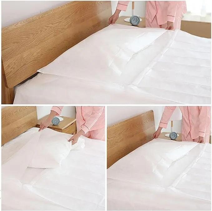 Disposable Sleeping Bag, Single use, Portable Sleeping Bag, Suitable for Travel and Camping Size: 78.7 * 86.61 inches, Individually Packed Sleeping Bag Suitable for Double People