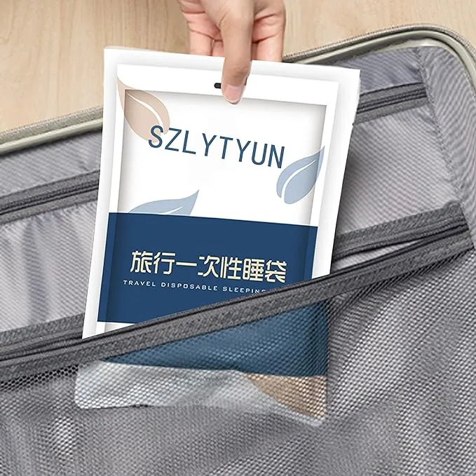 Disposable Sleeping Bag, Single use, Portable Sleeping Bag, Suitable for Travel and Camping Size: 78.7 * 86.61 inches, Individually Packed Sleeping Bag Suitable for Double People