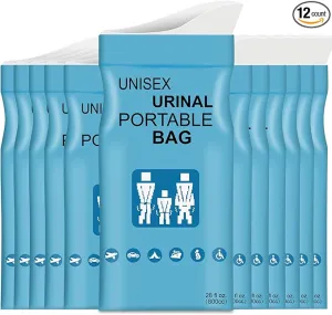 Disposable Urine Bags with Absorbent Pad in Portable Urinal Pee Bags Resealable Unisex for Traffic Jam Travelling On-The-go