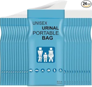 Disposable Urine Bags with Absorbent Pad in Portable Urinal Pee Bags Resealable Unisex for Traffic Jam Travelling On-The-go