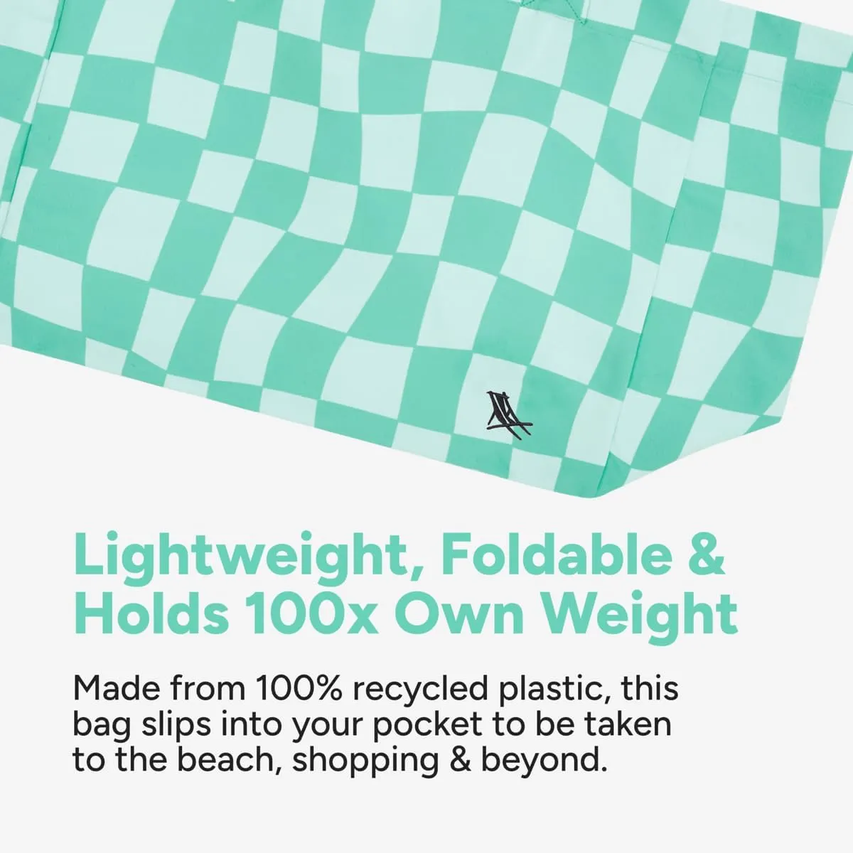 Dock & Bay Everyday Beach Tote Bag - Reusable Carrier Bag for Daily Use - Carries Up to 10kg - 100% Recycled Materials