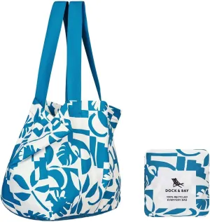 Dock & Bay Everyday Beach Tote Bag - Reusable Carrier Bag for Daily Use - Carries Up to 10kg - 100% Recycled Materials