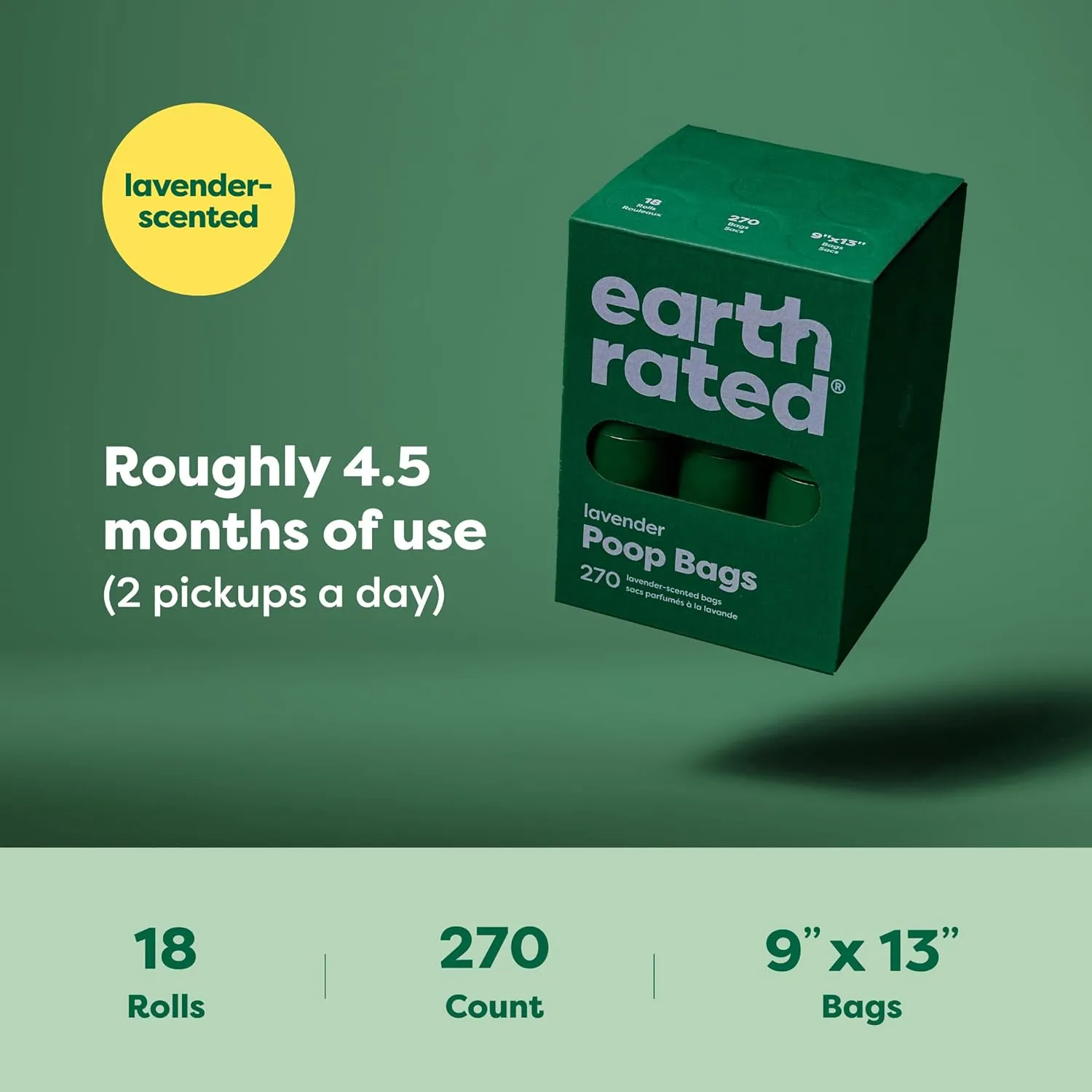 Dog Poop Bags, Guaranteed Leak Proof and Extra Thick Waste Bag Refill Rolls For Dogs