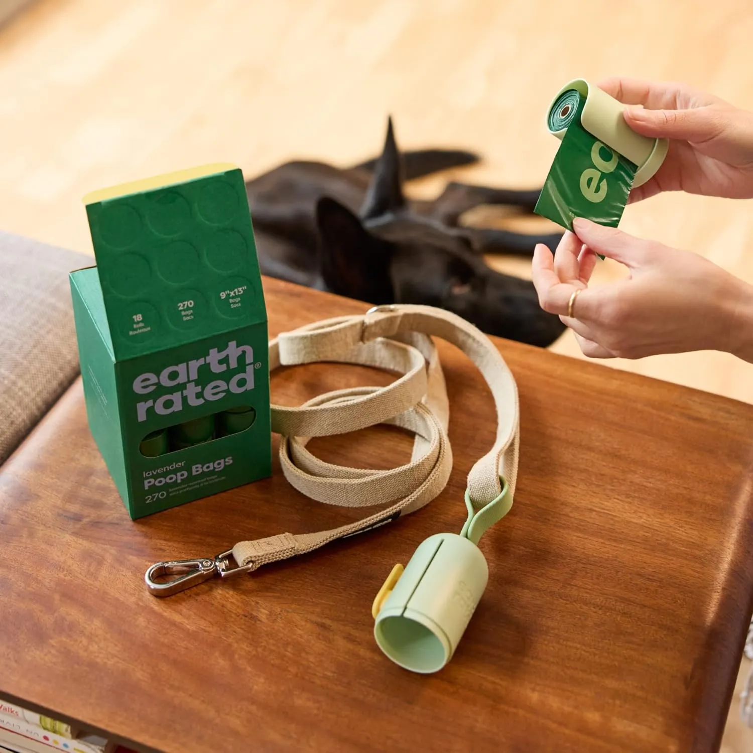 Dog Poop Bags, Guaranteed Leak Proof and Extra Thick Waste Bag Refill Rolls For Dogs