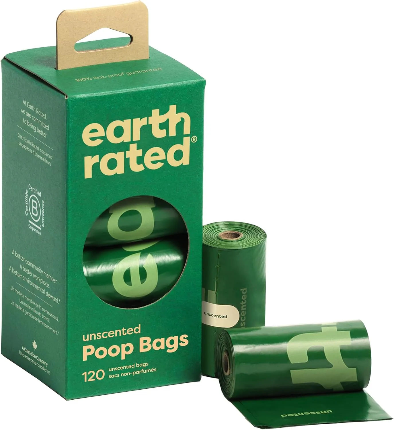 Dog Poop Bags, Guaranteed Leak Proof and Extra Thick Waste Bag Refill Rolls For Dogs
