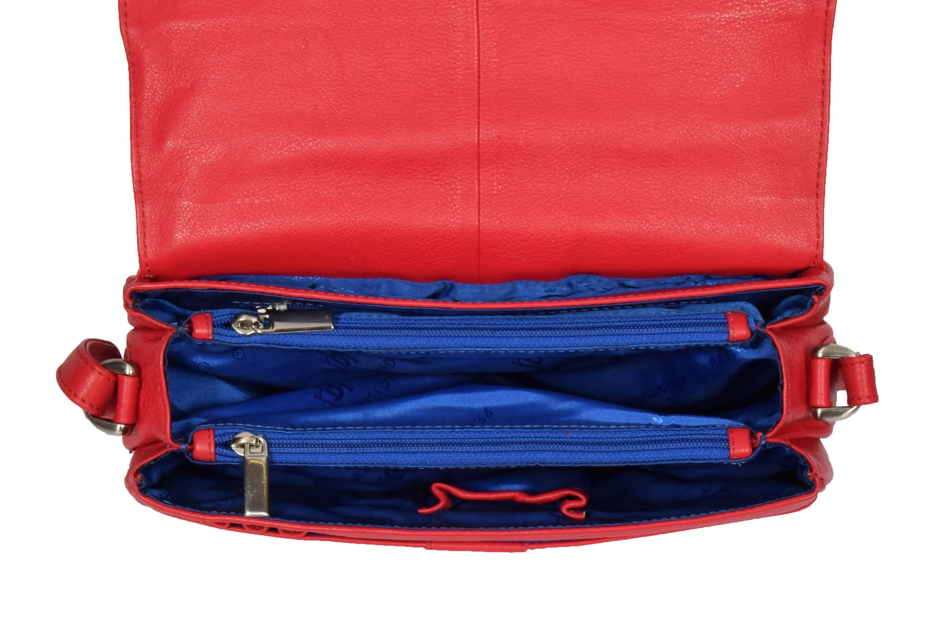 DR313 Women’s Leather Shoulder Messenger Handbag Red