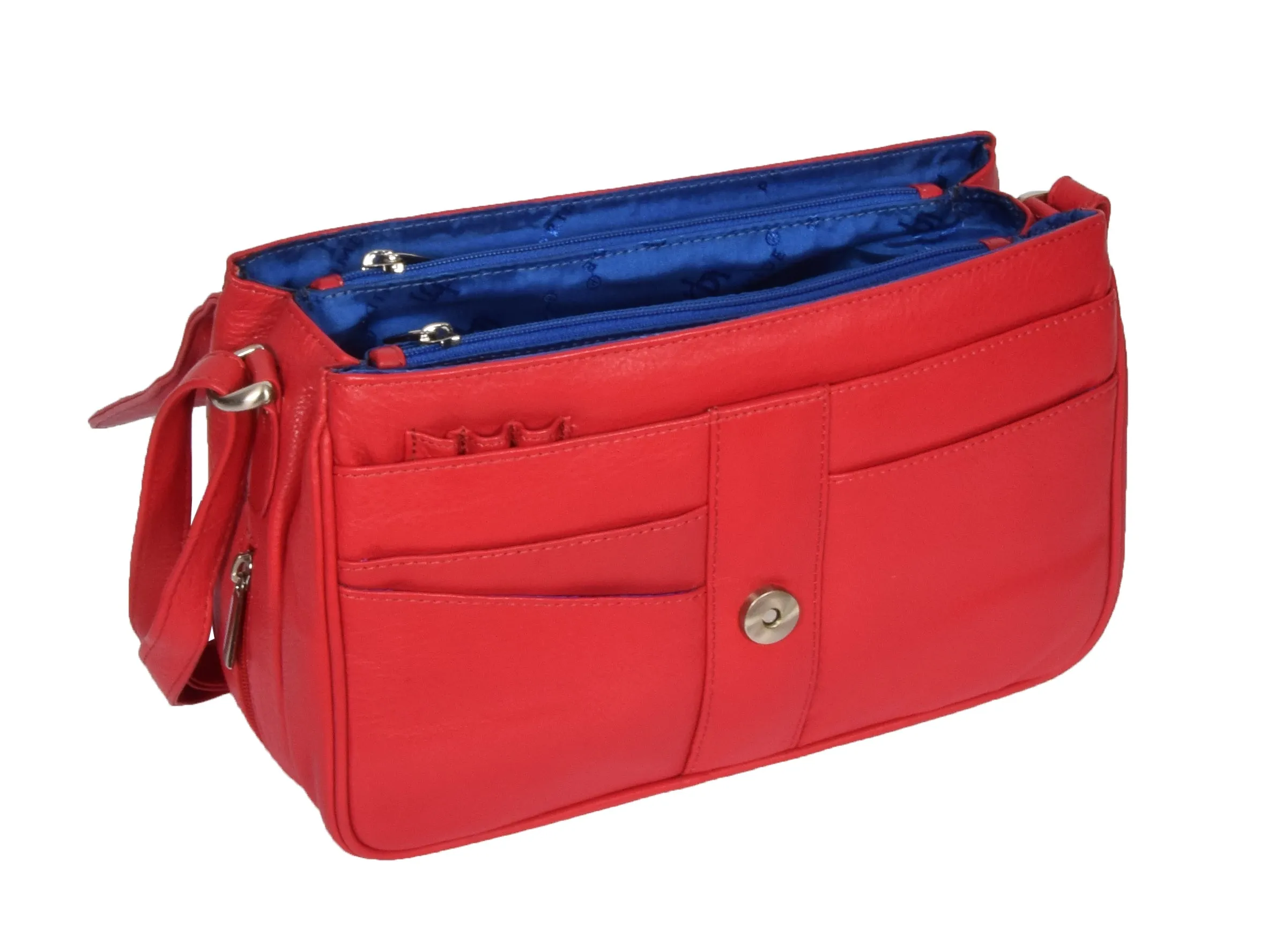 DR313 Women’s Leather Shoulder Messenger Handbag Red
