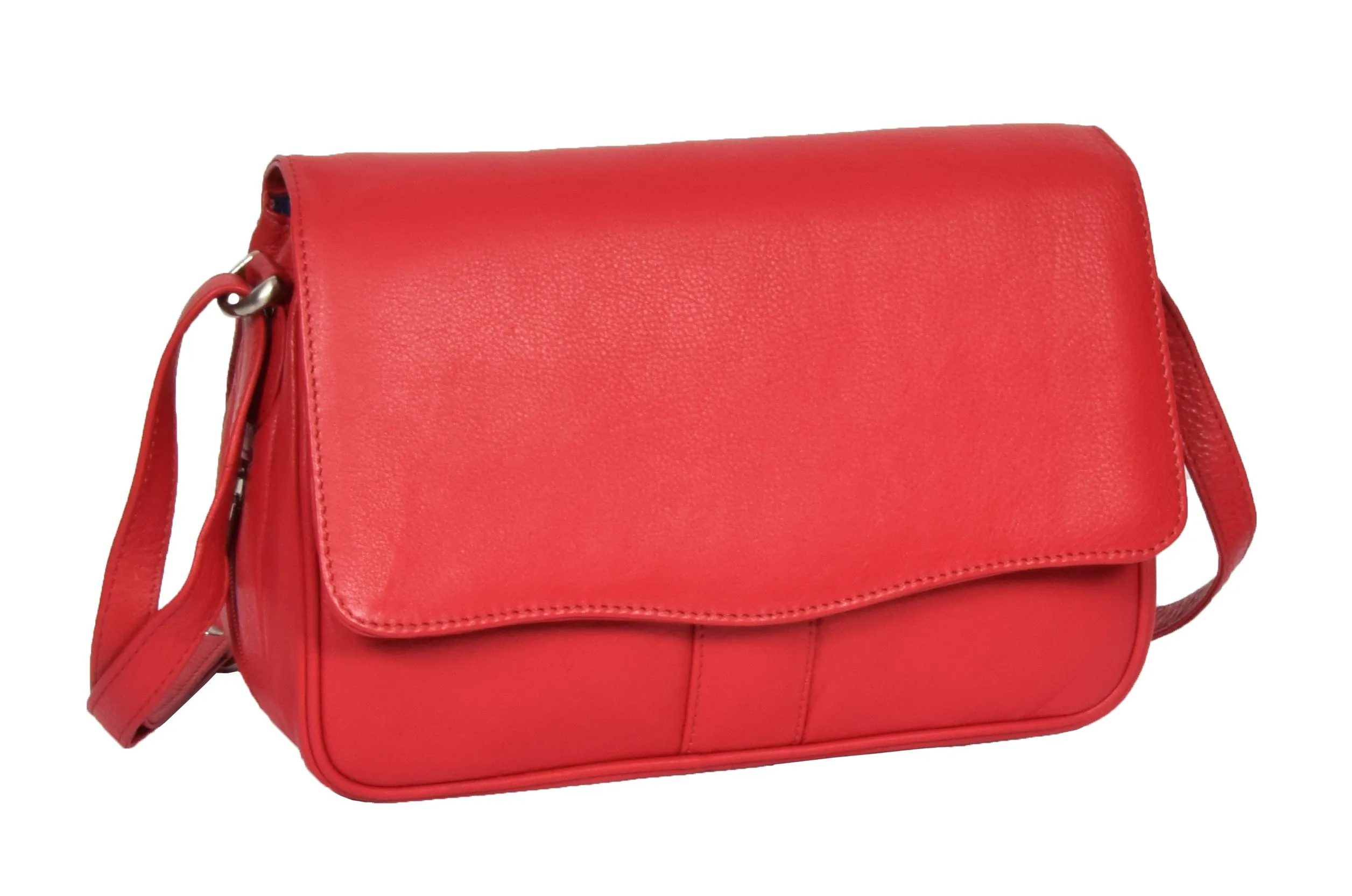 DR313 Women’s Leather Shoulder Messenger Handbag Red