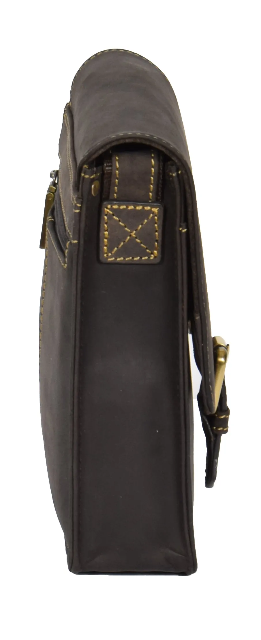 DR392 Small Cross Body Leather Pouch Travelling Bag Brown