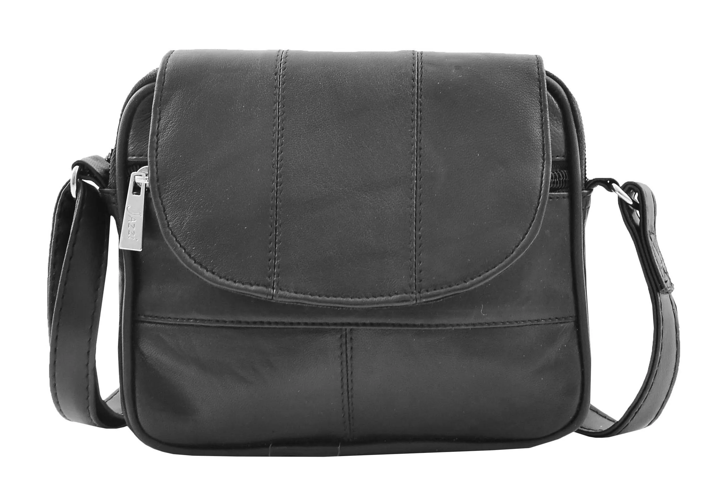 DR466 Women's Leather Small Cross Body Sling Bag Black