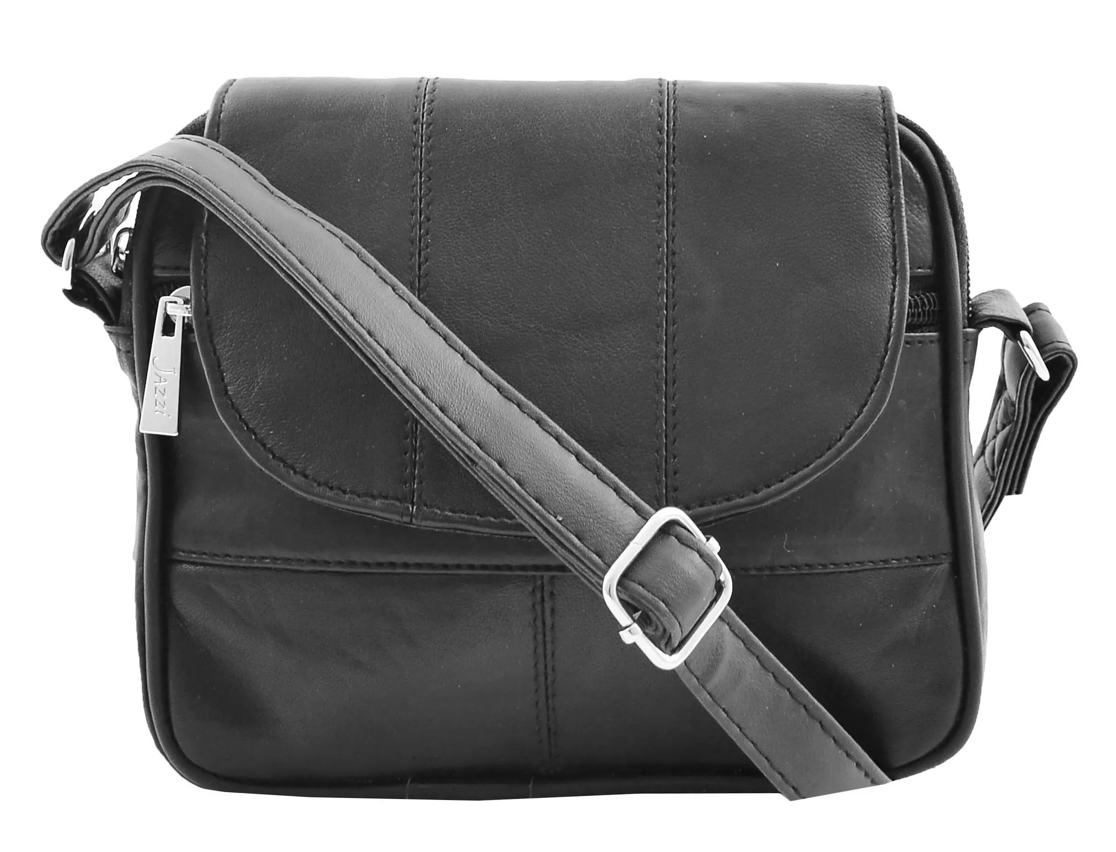 DR466 Women's Leather Small Cross Body Sling Bag Black