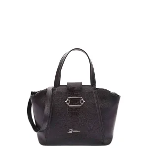 DR586 Women's Stylish Leather Adjustable Strap Handbag Black