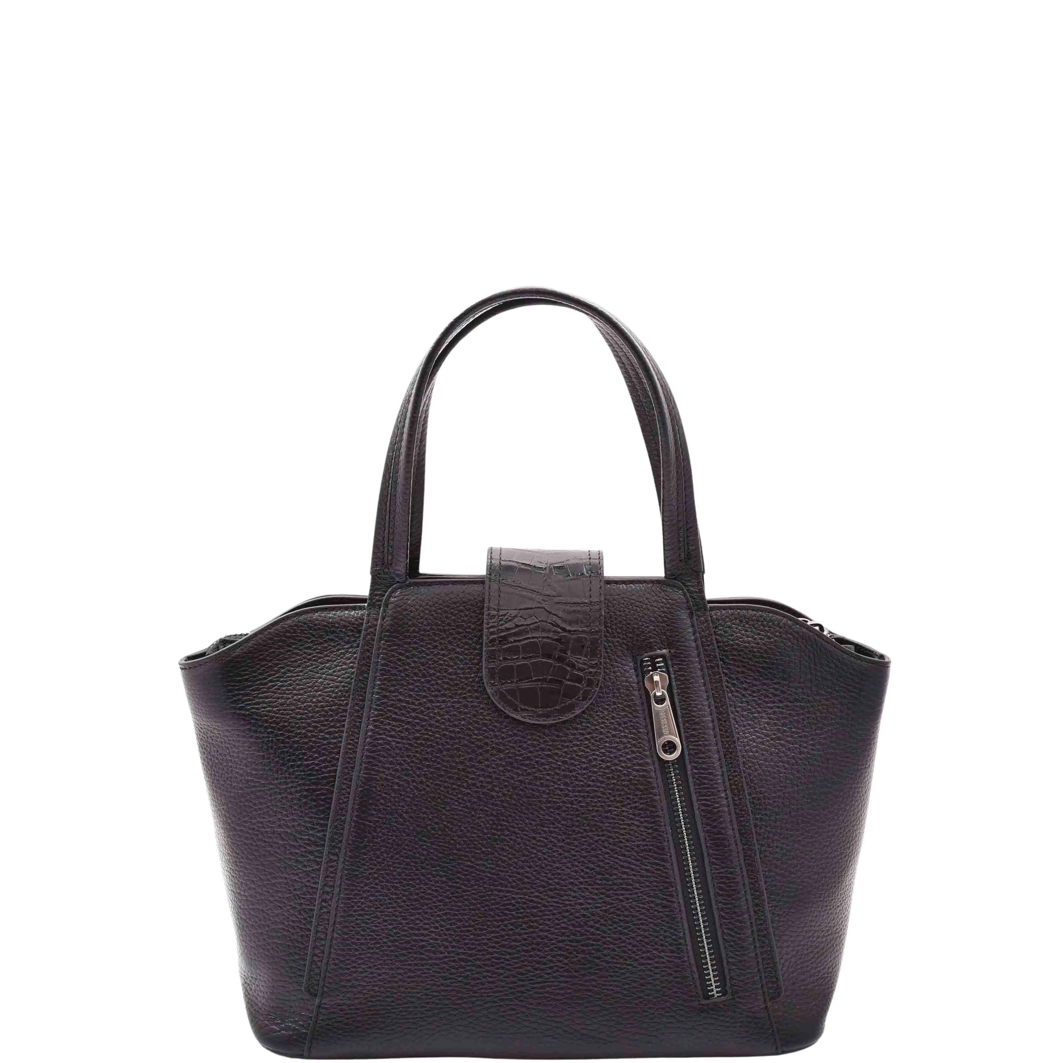 DR586 Women's Stylish Leather Adjustable Strap Handbag Black