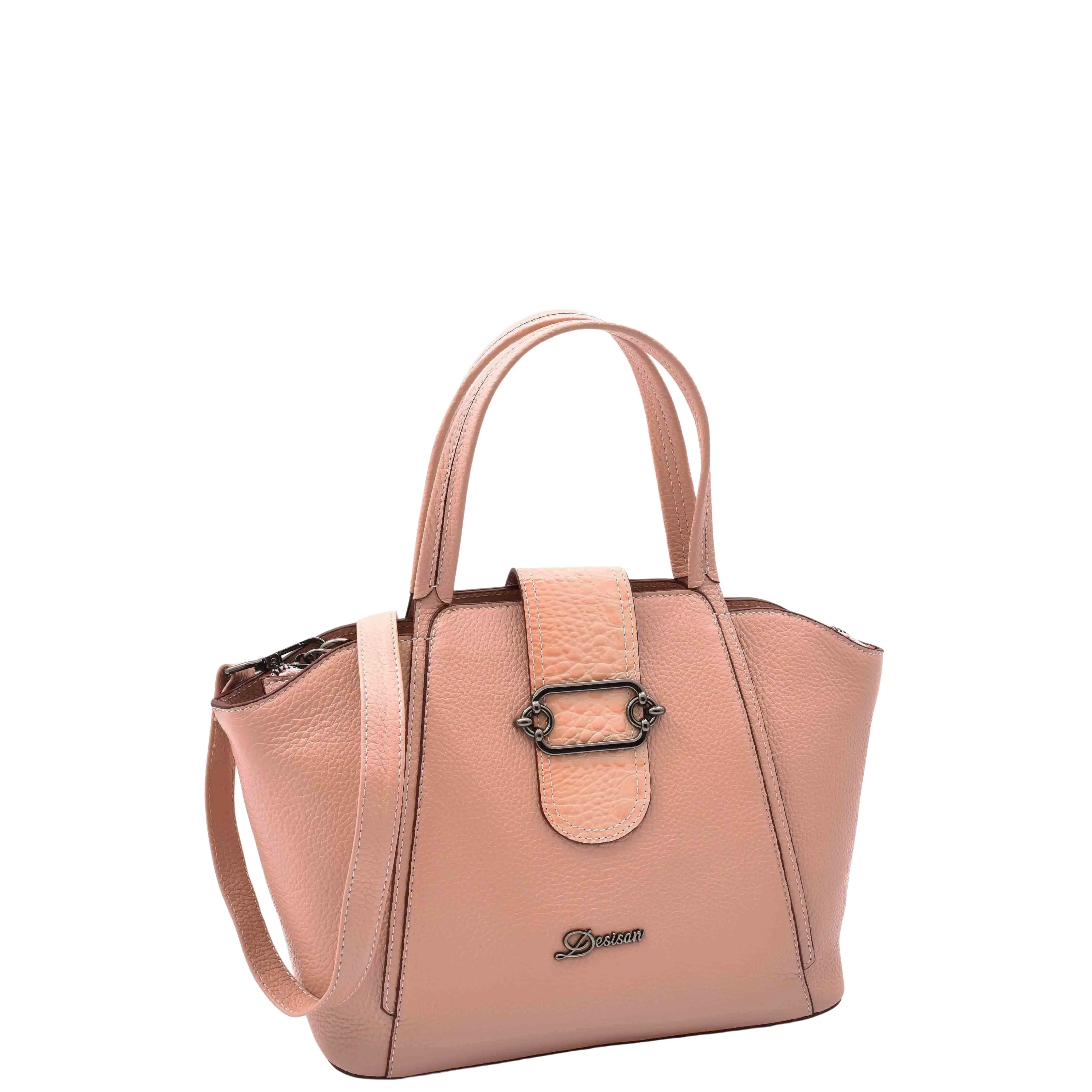 DR586 Women's Stylish Leather Adjustable Strap Handbag Rose