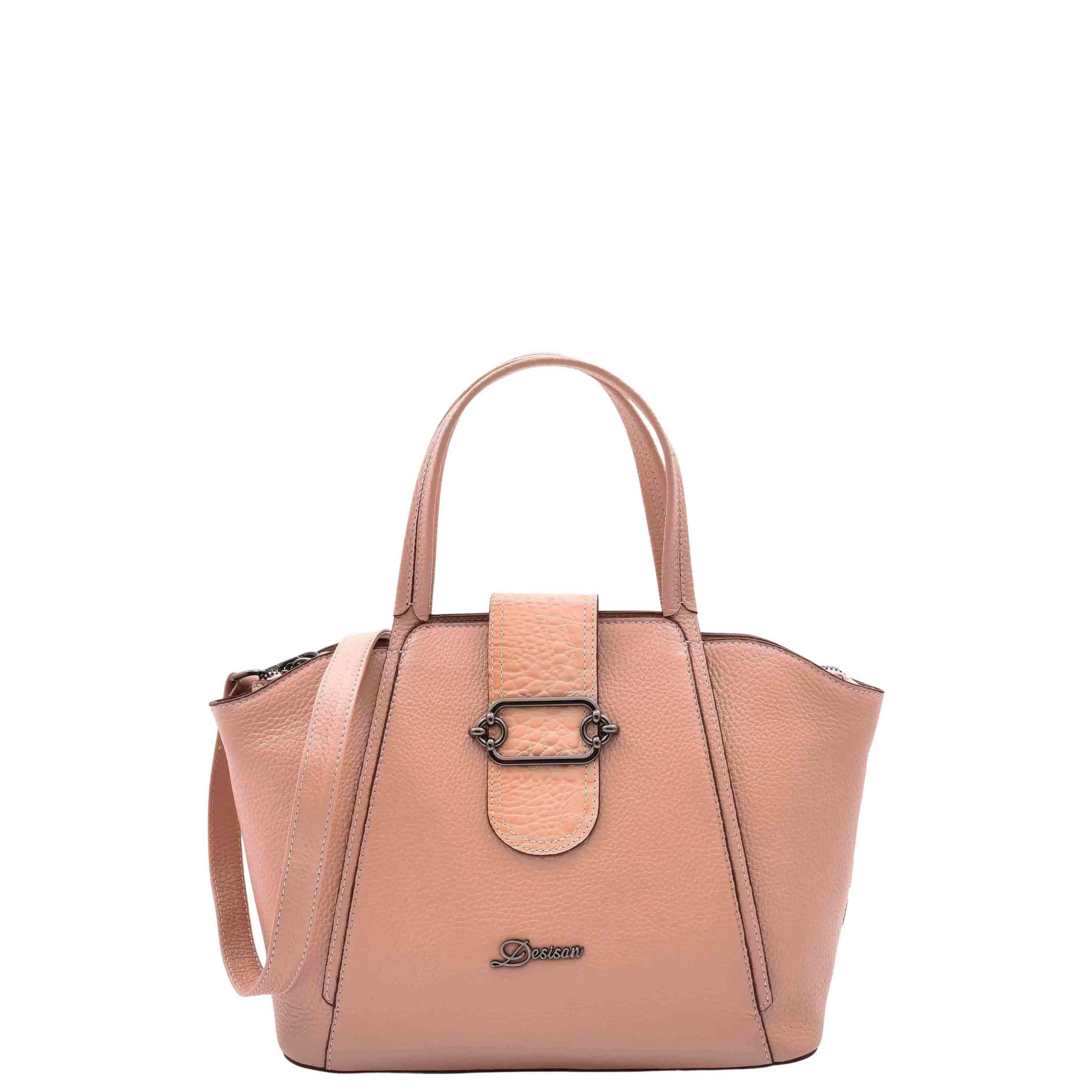 DR586 Women's Stylish Leather Adjustable Strap Handbag Rose