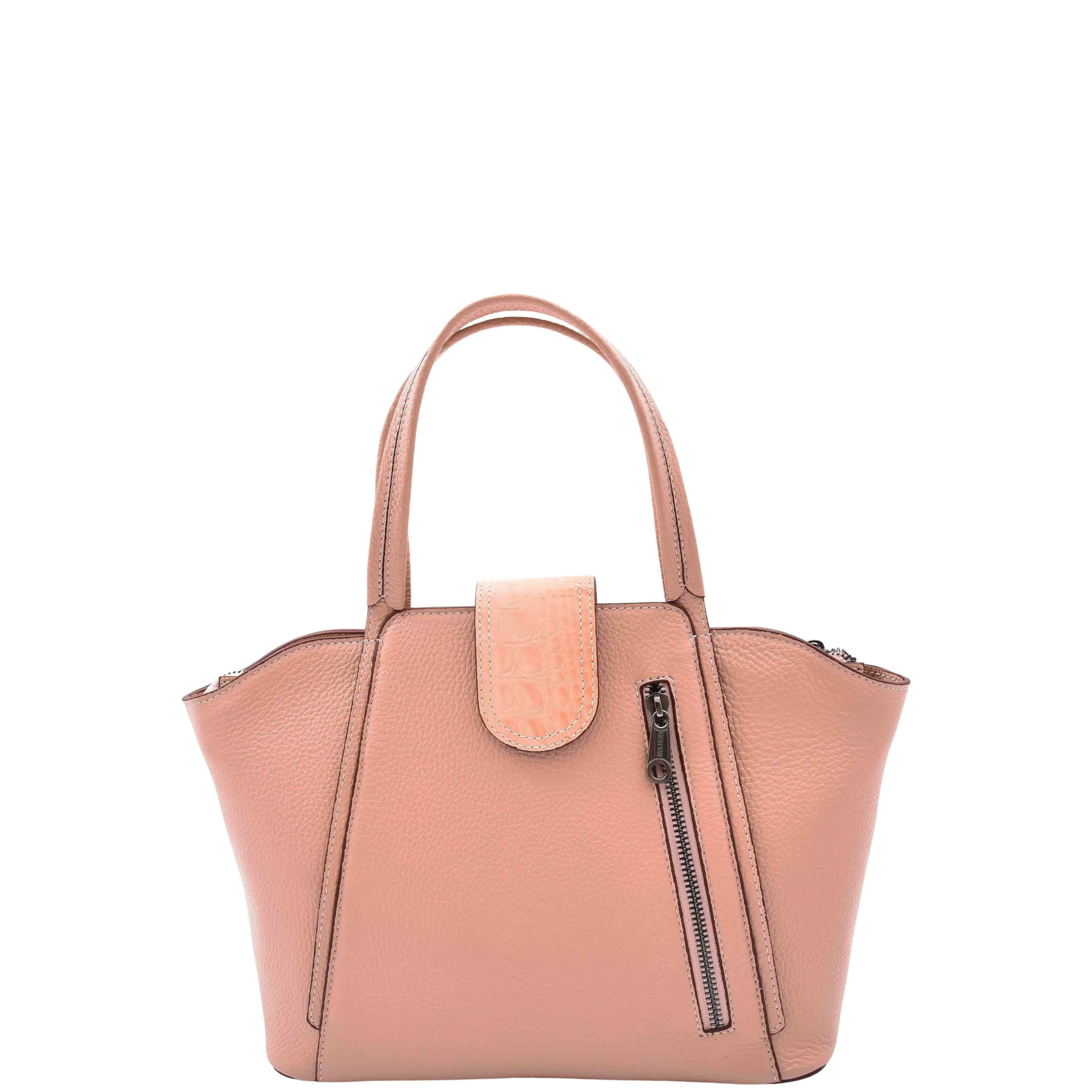 DR586 Women's Stylish Leather Adjustable Strap Handbag Rose
