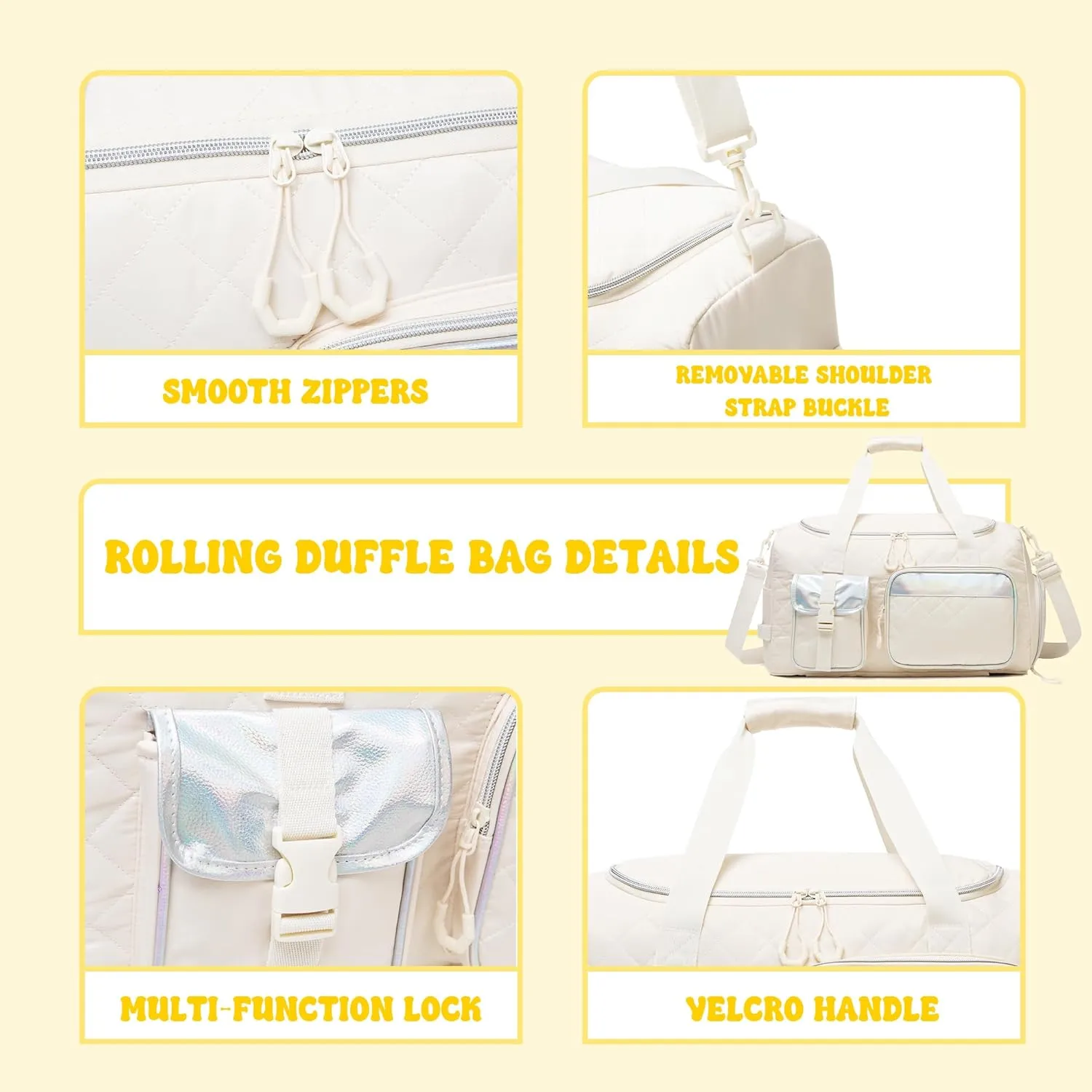 Duffle Bag for Travel Weekender Bags for Women Dance Gym Sports Bag with Shoe Compartment Bags for women Carry On Luggage for Airplanes