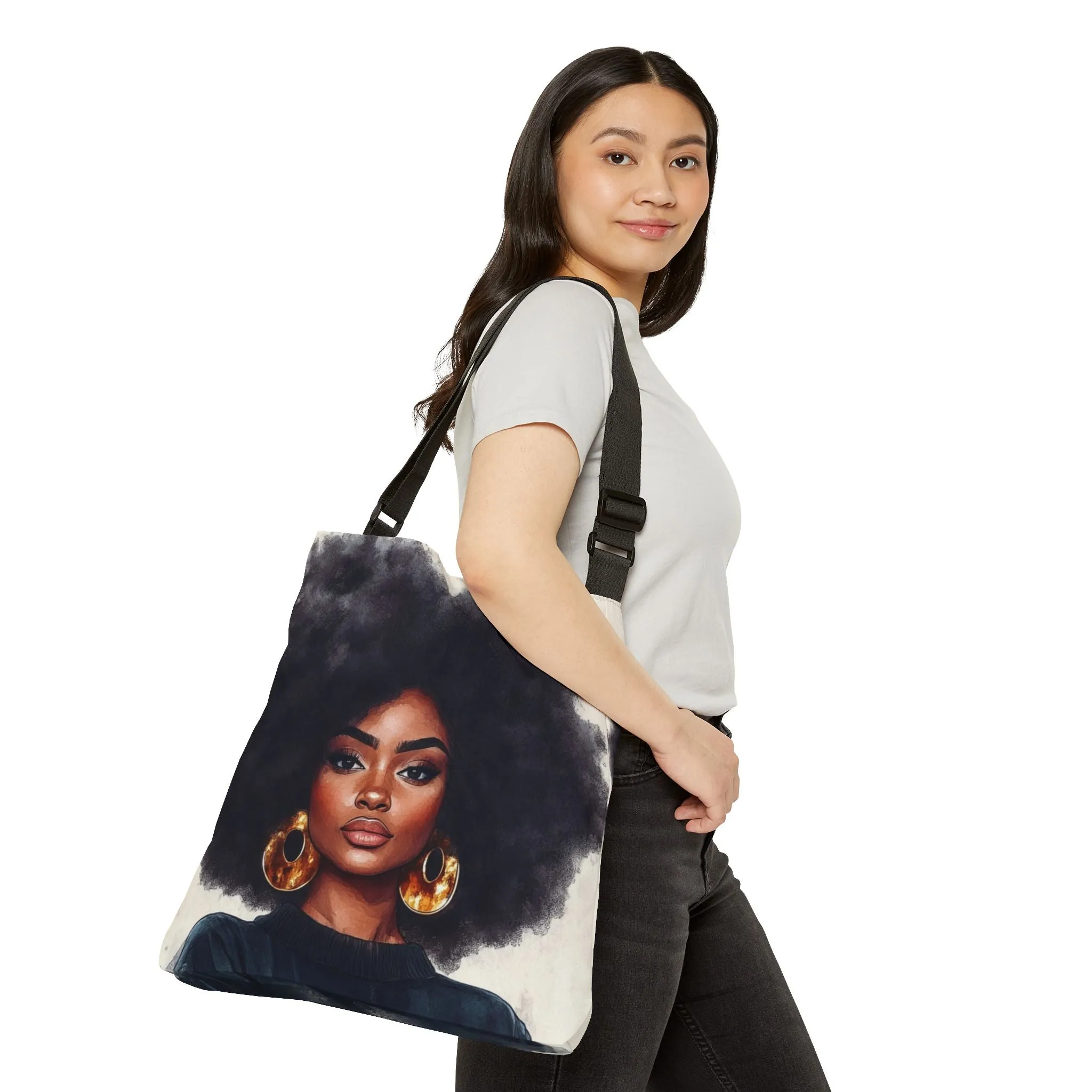 DUO MODERN "Afro Majesty" Adjustable Tote Bag