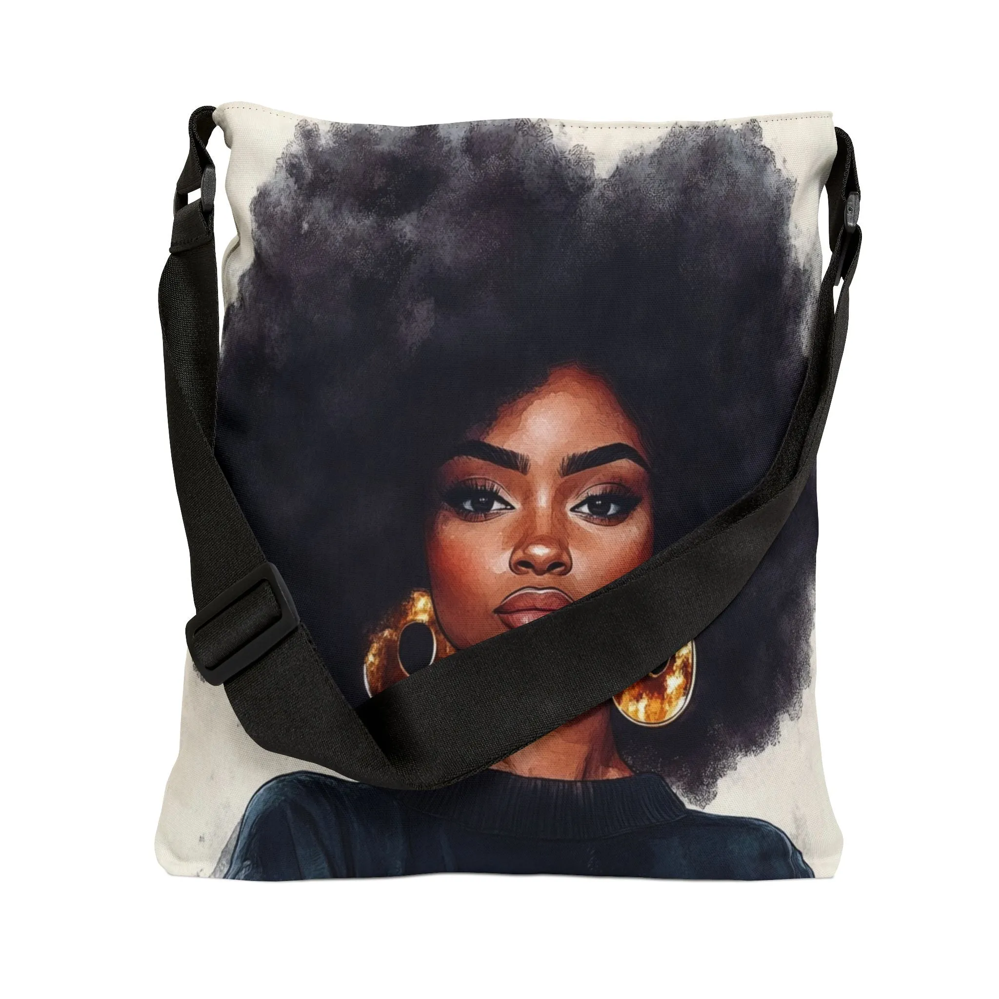 DUO MODERN "Afro Majesty" Adjustable Tote Bag