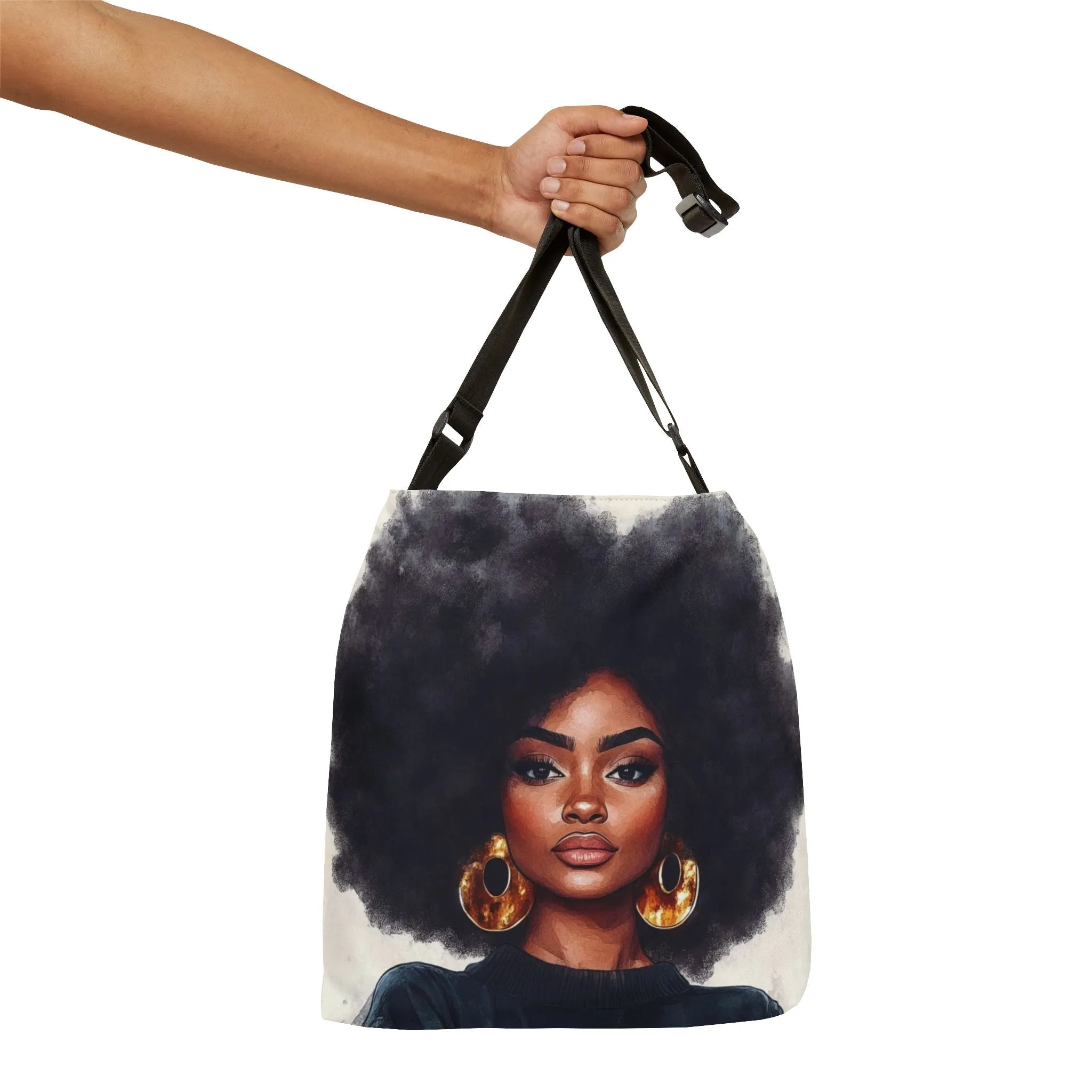DUO MODERN "Afro Majesty" Adjustable Tote Bag