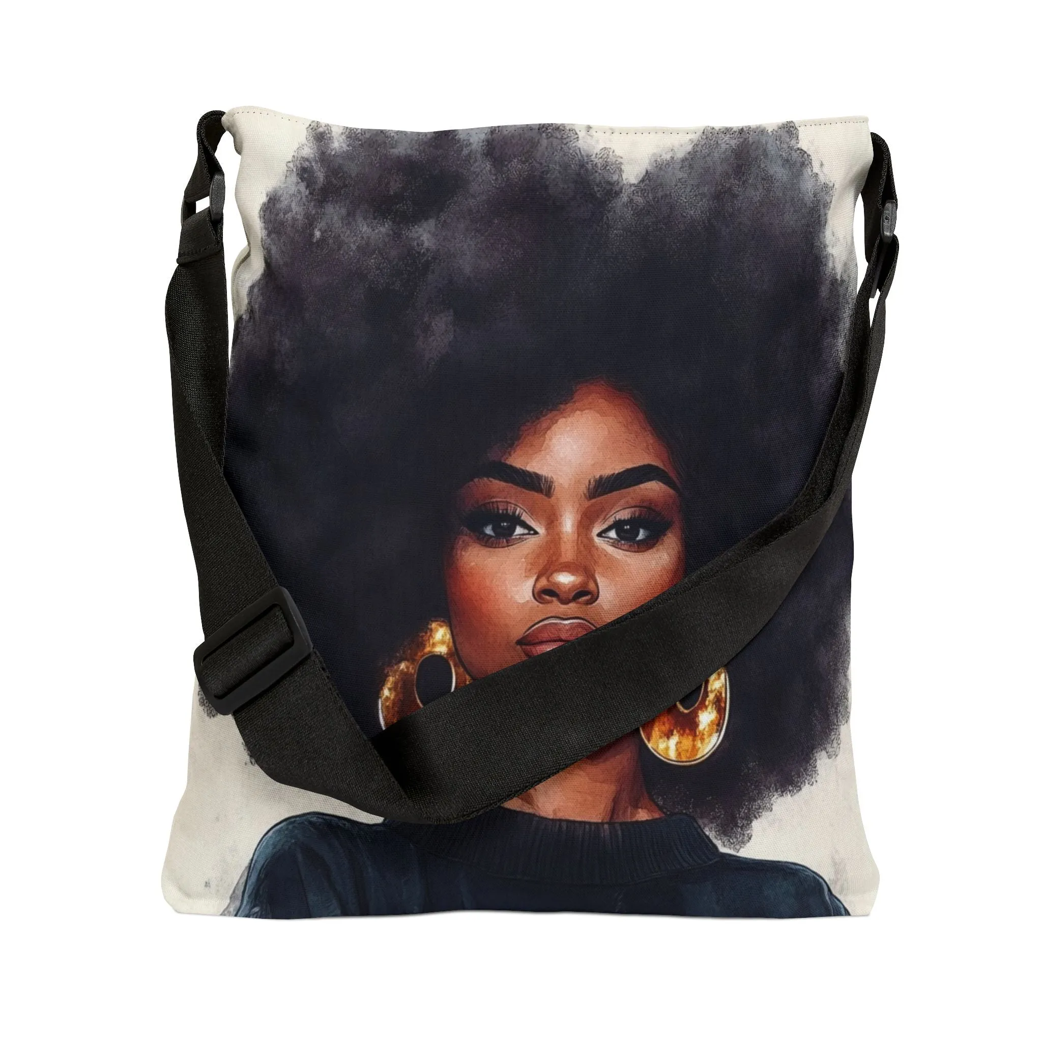DUO MODERN "Afro Majesty" Adjustable Tote Bag