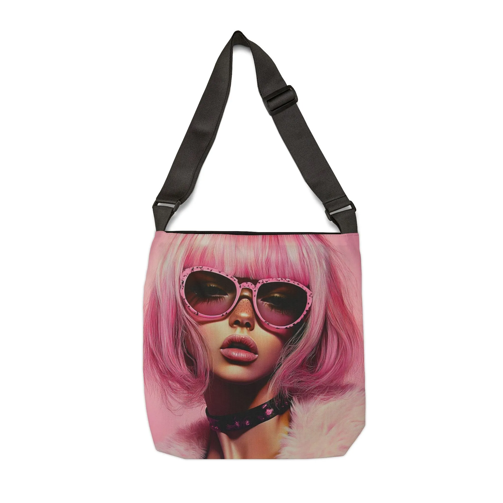 DUO MODERN "Punk Pink Luxe" Adjustable Tote Bag