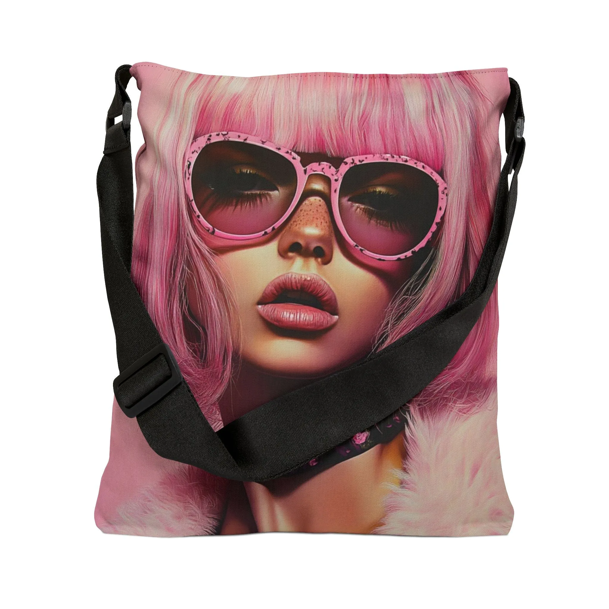 DUO MODERN "Punk Pink Luxe" Adjustable Tote Bag