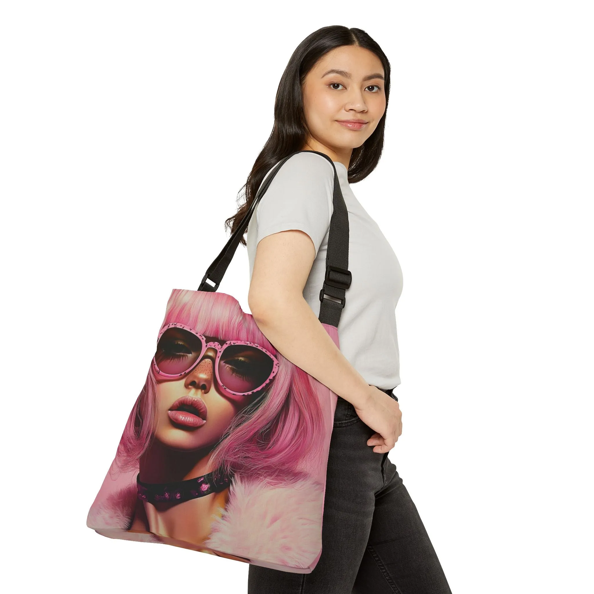 DUO MODERN "Punk Pink Luxe" Adjustable Tote Bag