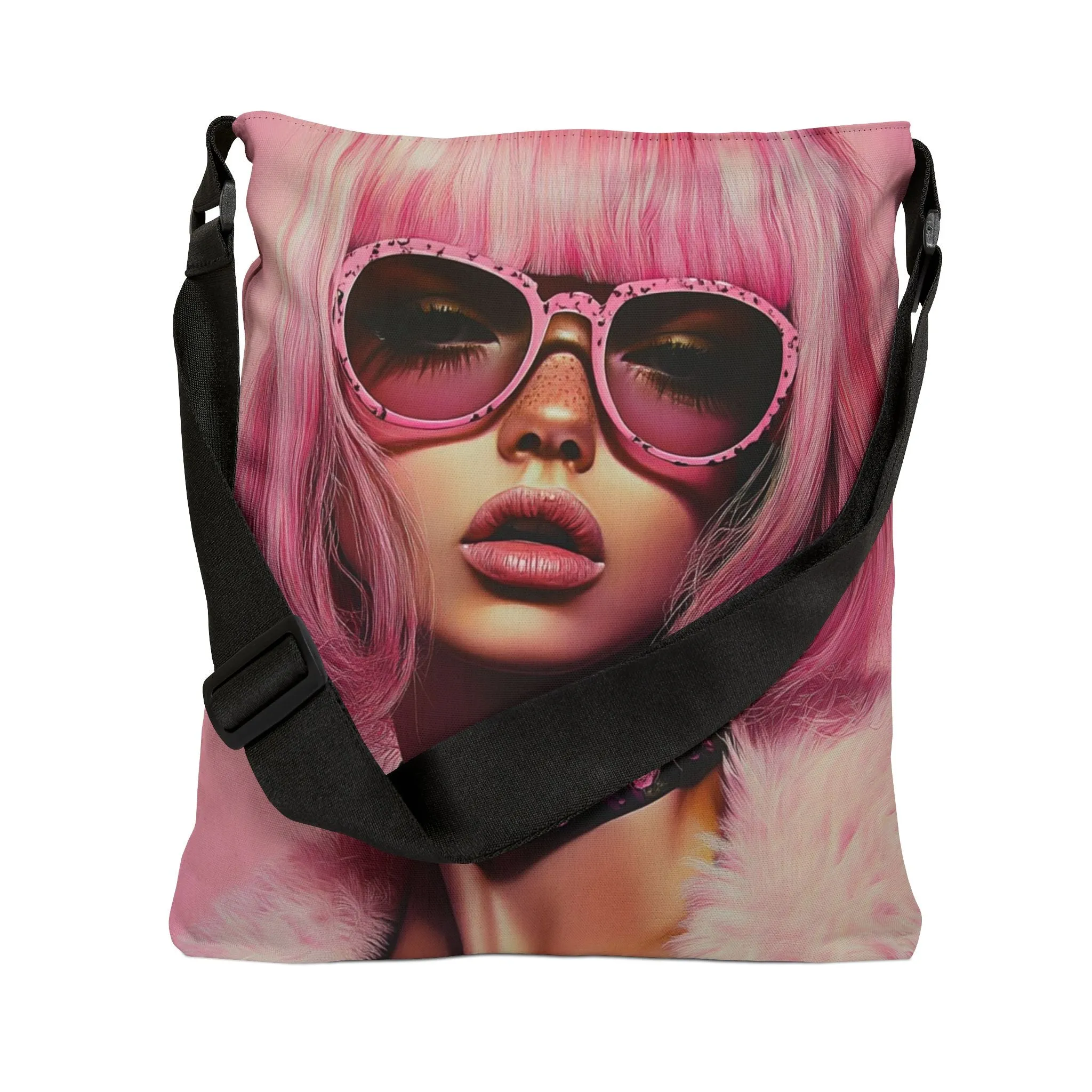 DUO MODERN "Punk Pink Luxe" Adjustable Tote Bag