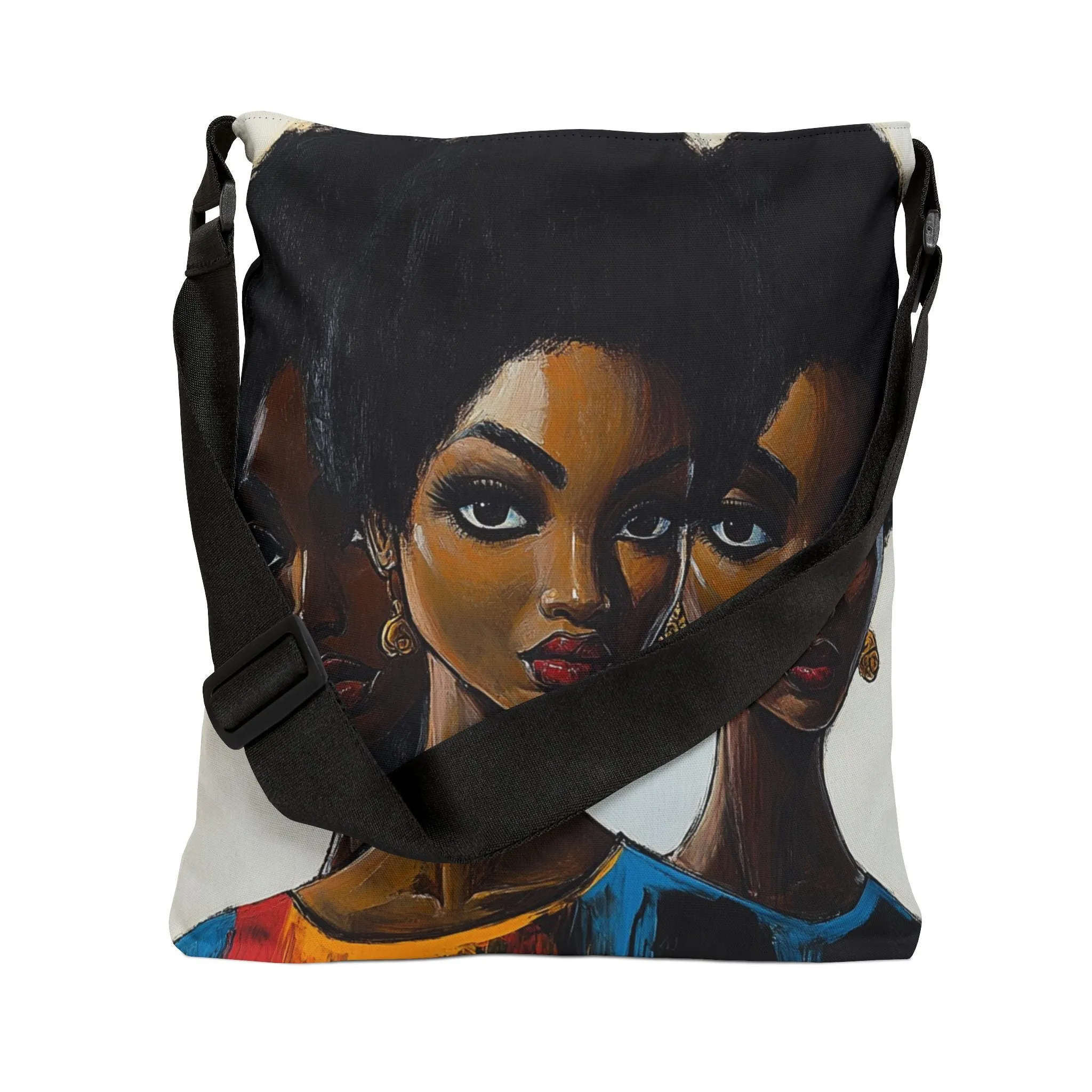 DUO MODERN "Sisterhood Reflections" Adjustable Tote Bag
