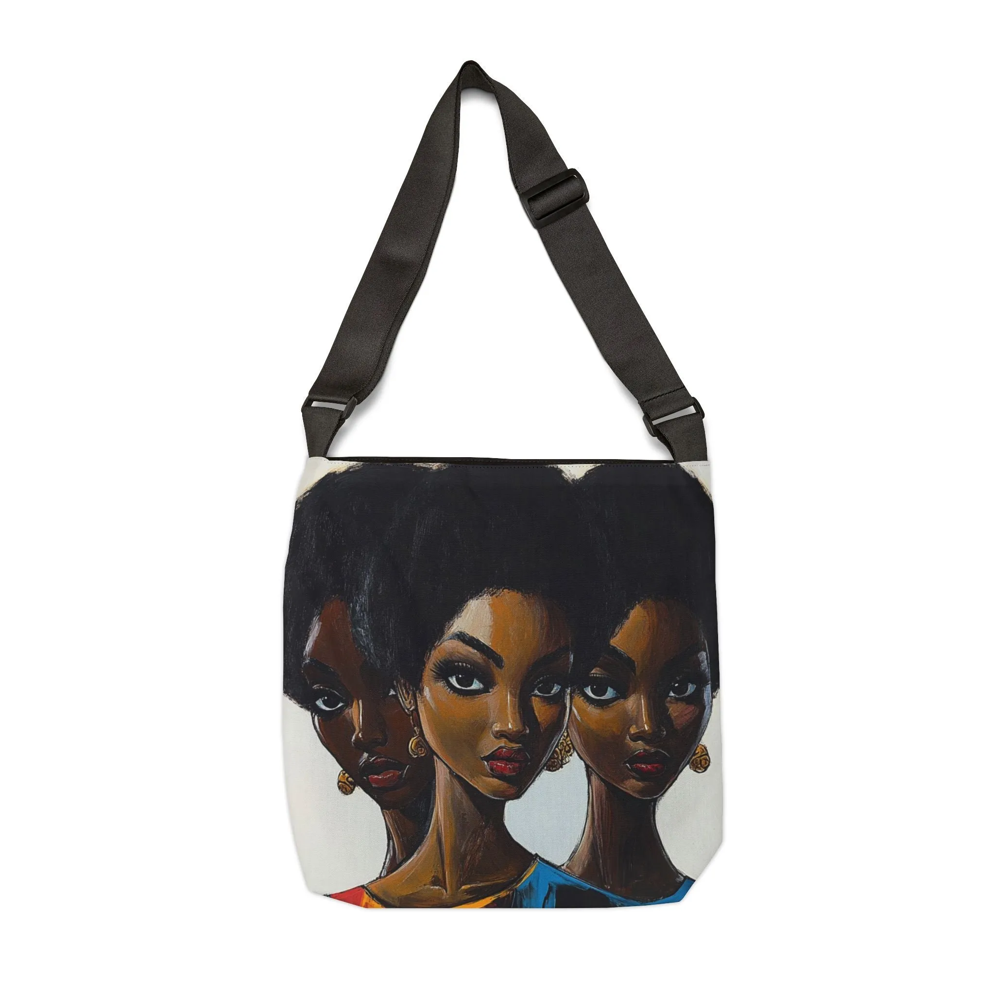 DUO MODERN "Sisterhood Reflections" Adjustable Tote Bag