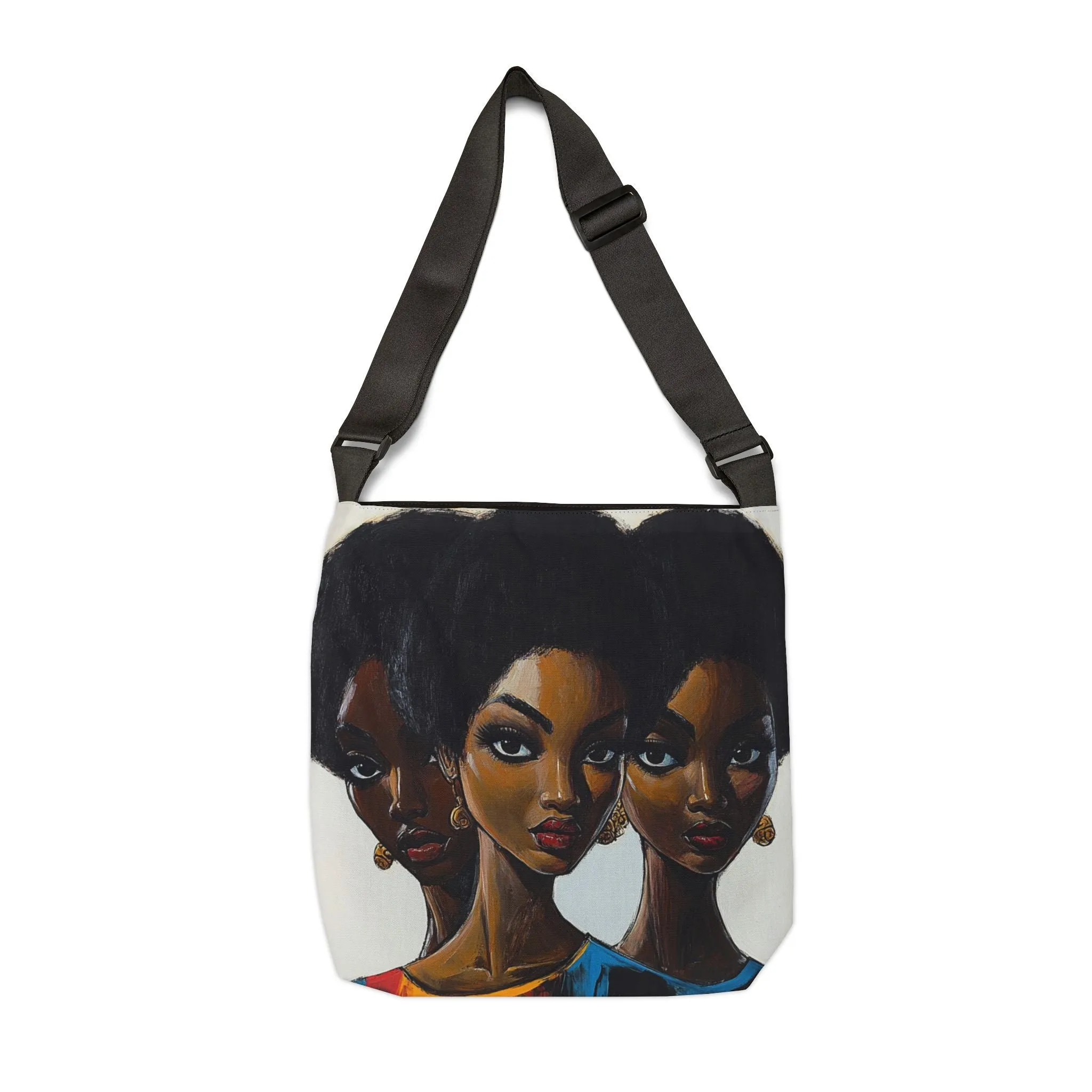 DUO MODERN "Sisterhood Reflections" Adjustable Tote Bag