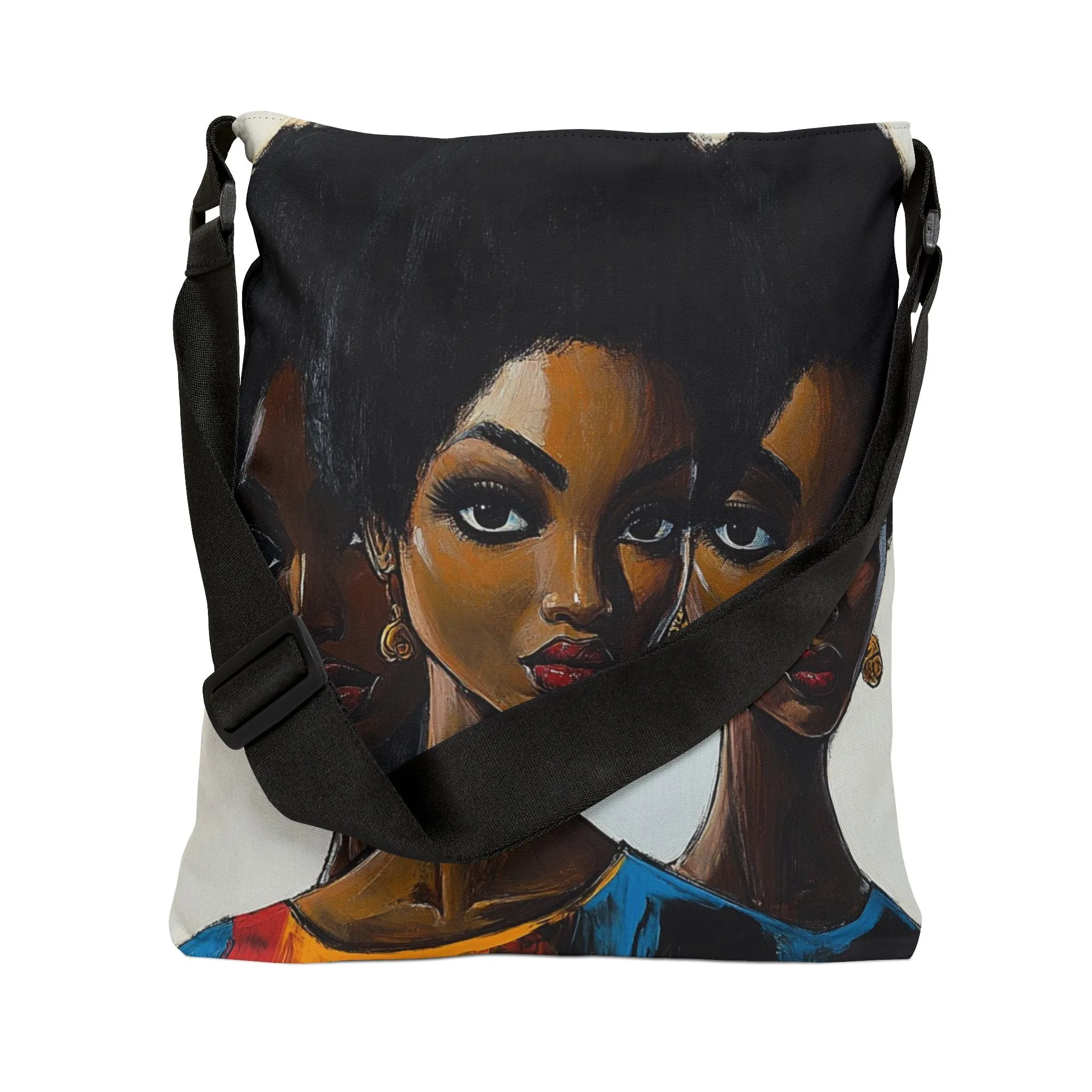 DUO MODERN "Sisterhood Reflections" Adjustable Tote Bag