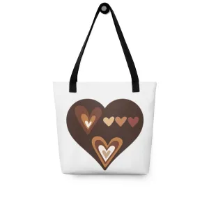 DUO MODERN "Unity & Compassion Hearts Tote Bag