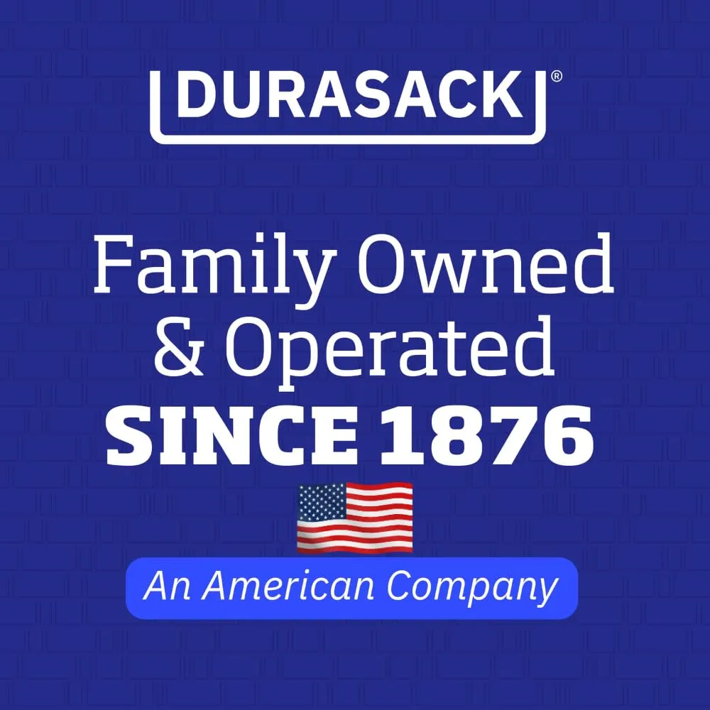 DURASACK Large Heavy Duty Sand Bags with Tie Strings Empty Woven Polypropylene Sandbags for Flood Control with 1600 Hours of UV Protection, 50 lbs Capacity, 18x30 inches, Orange, 100 Count