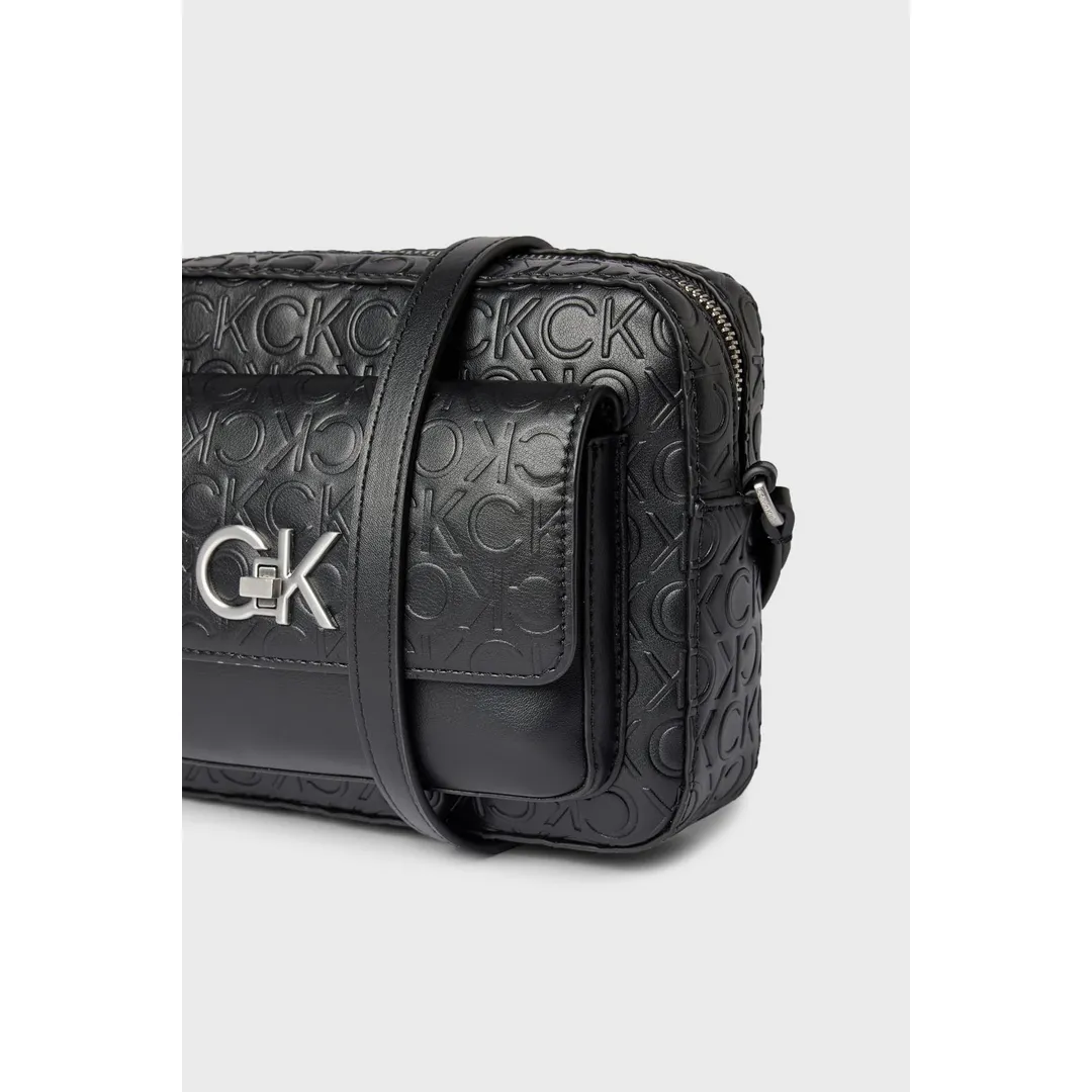 E-Lock Camera Bag W/Flap-Emb Mn