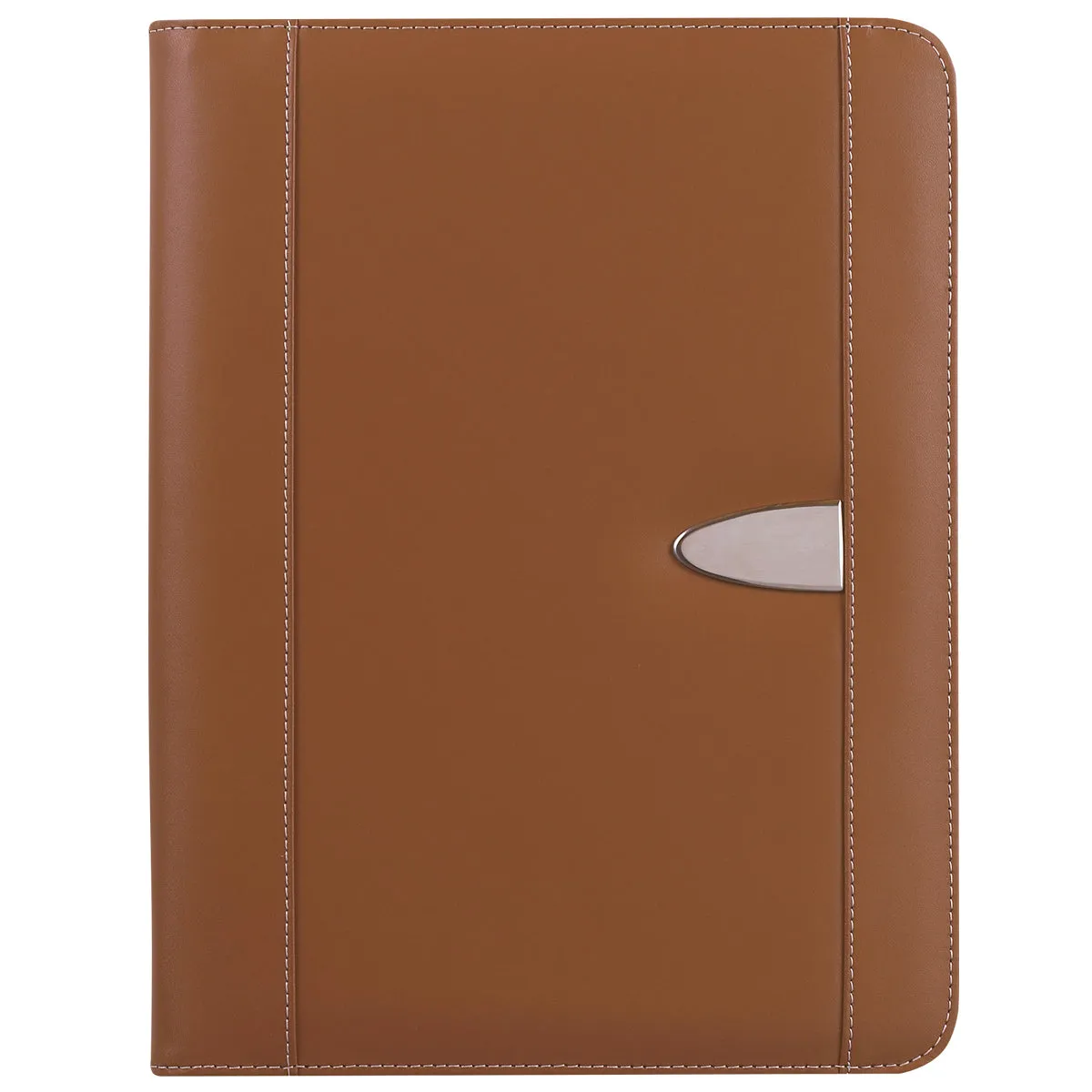 Eclipse Bonded Leather 8 ½" x 11" Zippered Portfolio With Calculator