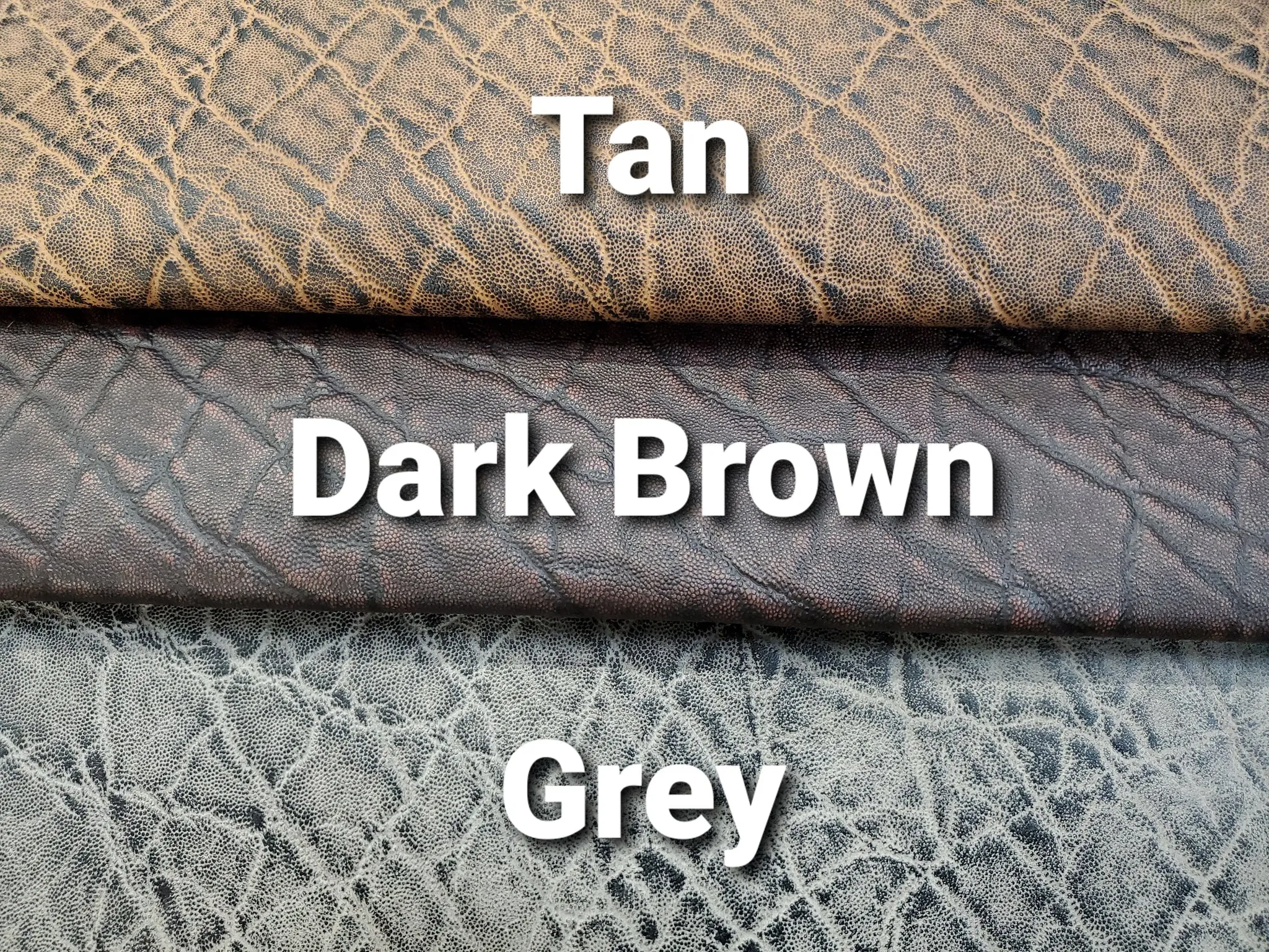 Elephant Embossed Leather Sides -  3 colors