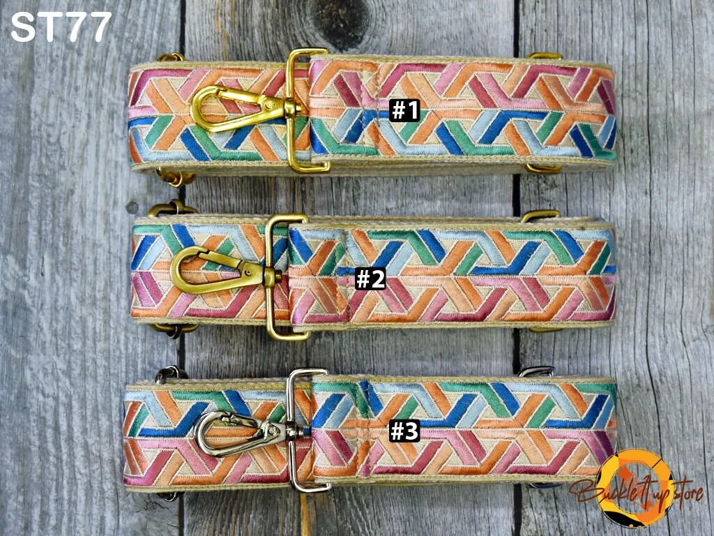 Embroidered Purse Strap Crossbody Strap for Purses Boho Bags Strap Embroidery Replacement Strap Boho Guitar Strap Handbag Strap gift for her